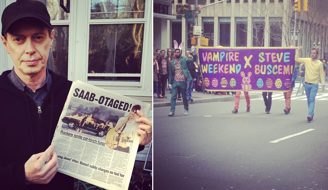 Steve Buscemi And Vampire Weekend Marched In The Easter Parade