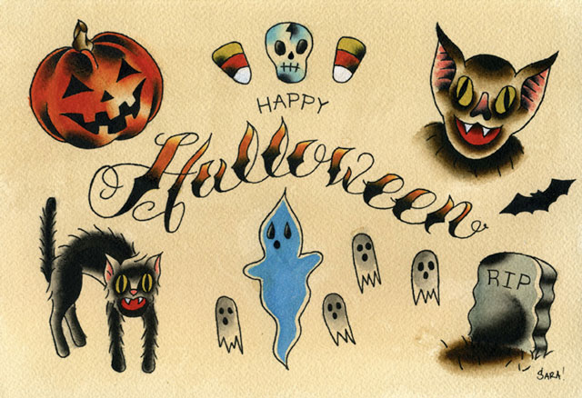 halloween tattoo designs