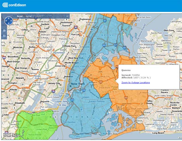 Con Ed Maps Its Power Outages - Gothamist