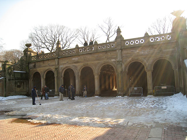 Central Park's Bethesda Terrace Vandalized - Gothamist