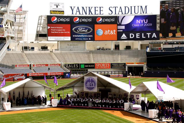 New York Yankees - NYU's Class of 2023 pack Yankee Stadium for their  graduation ceremony.