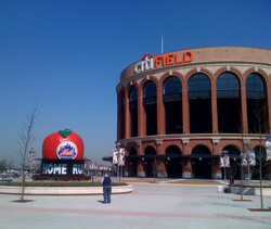 New York Mets - Citi Field - Home Run Apple Metal Print