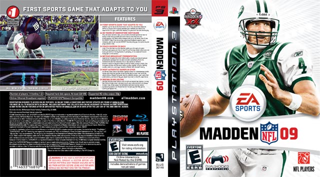 Madden NFL 09 All-Play - Nintendo Wii by EA Sports Brett Favre Cover