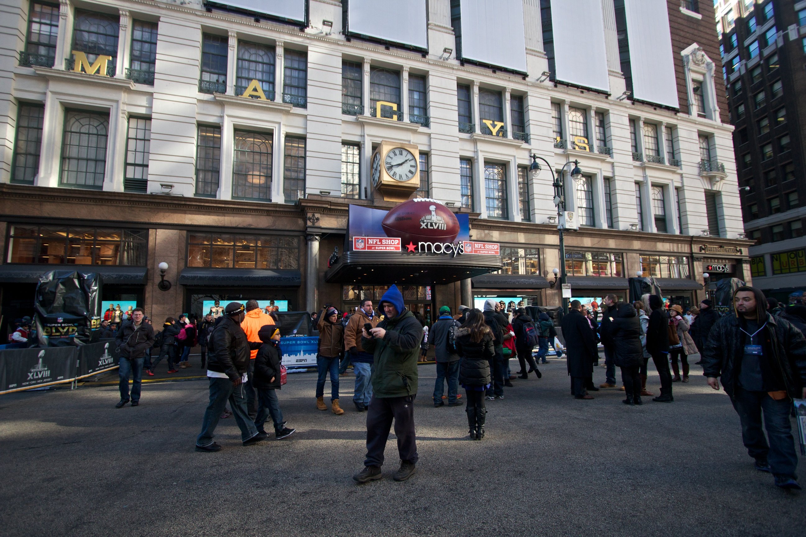 Fashion Herald: Macy's Herald Square: NFL Shop at Super Bowl