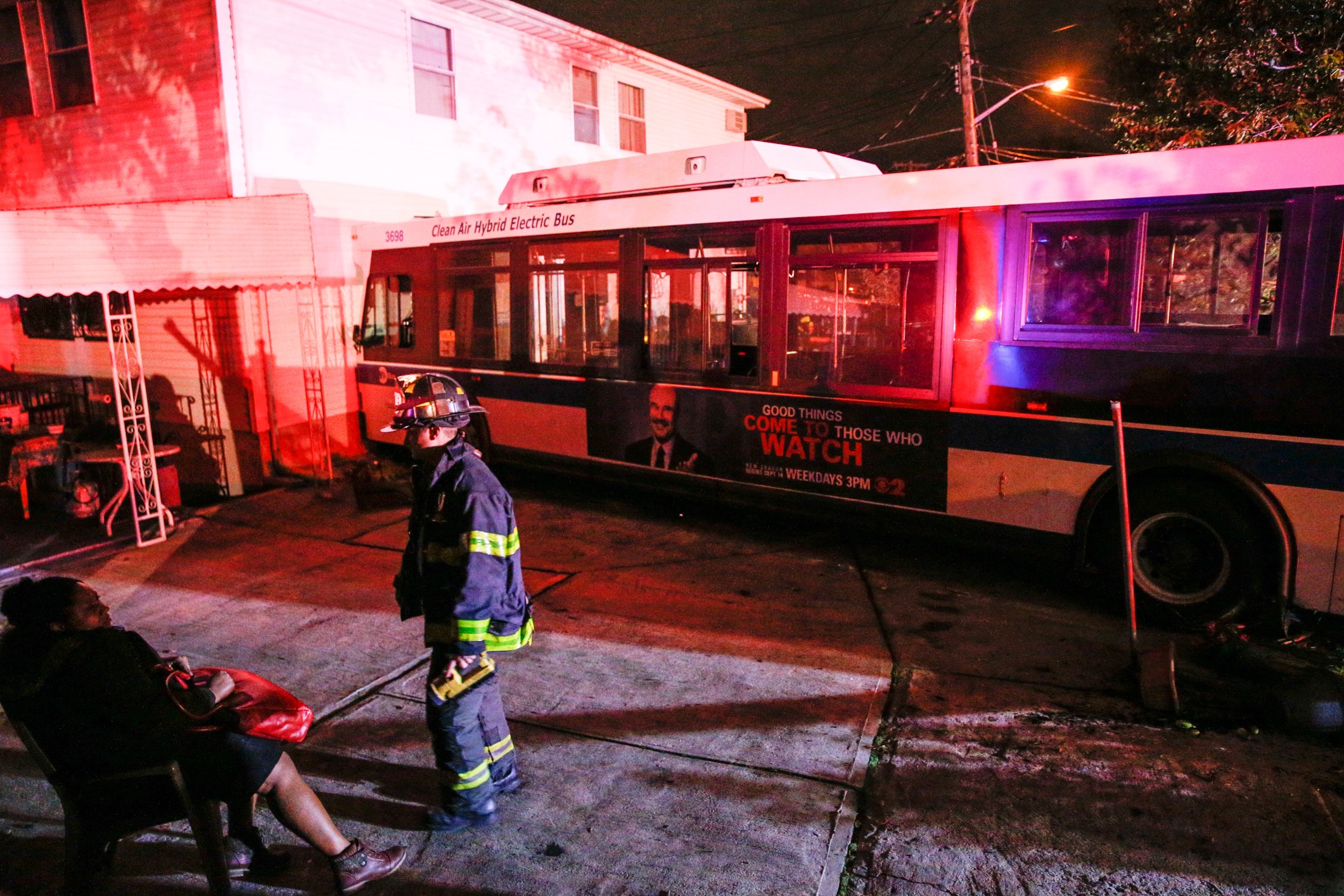 12 Injured After MTA Bus Crashes Into House In Queens Gothamist