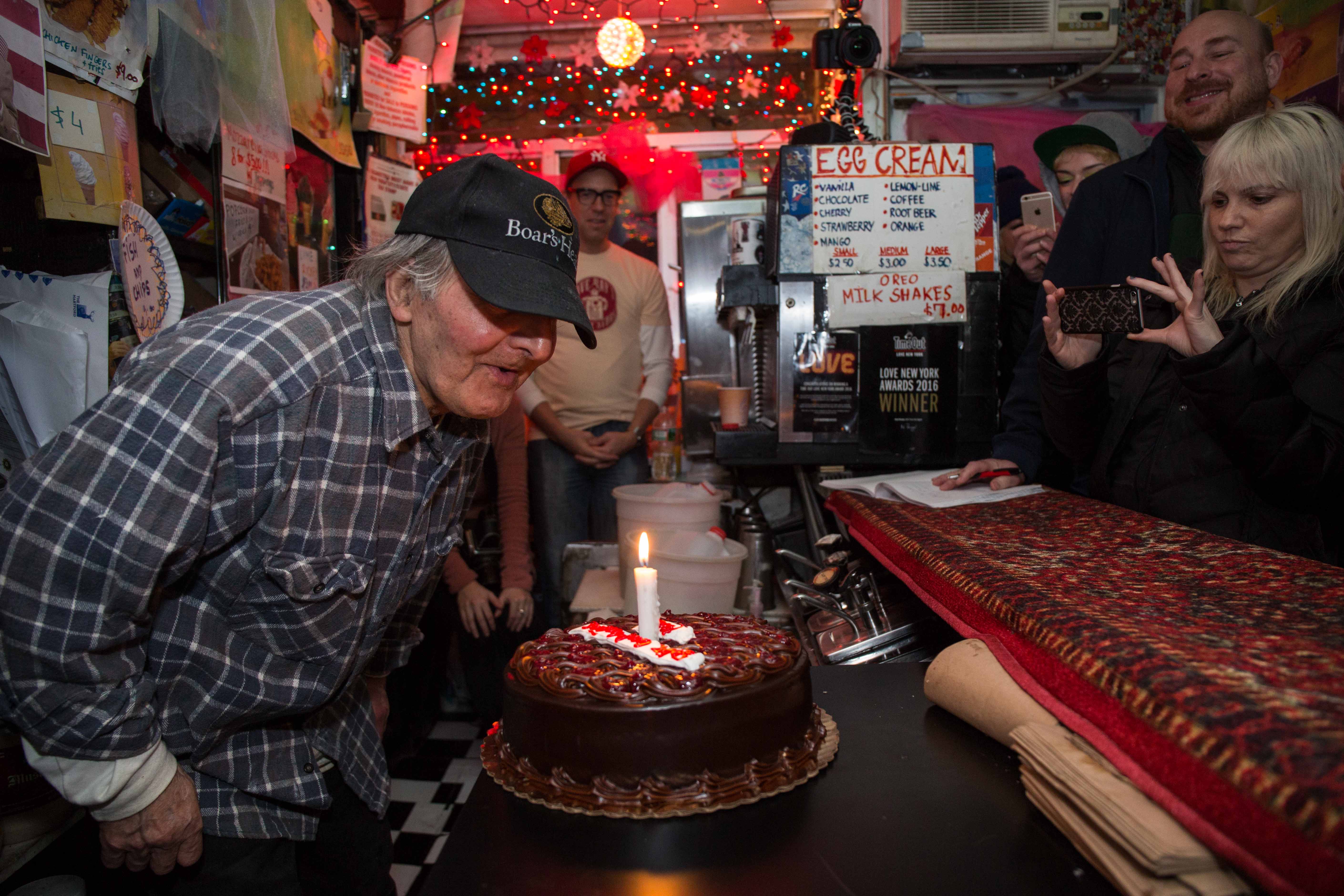 Photos Ray's Candy Store Owner Celebrates 84th Birthday With Belly