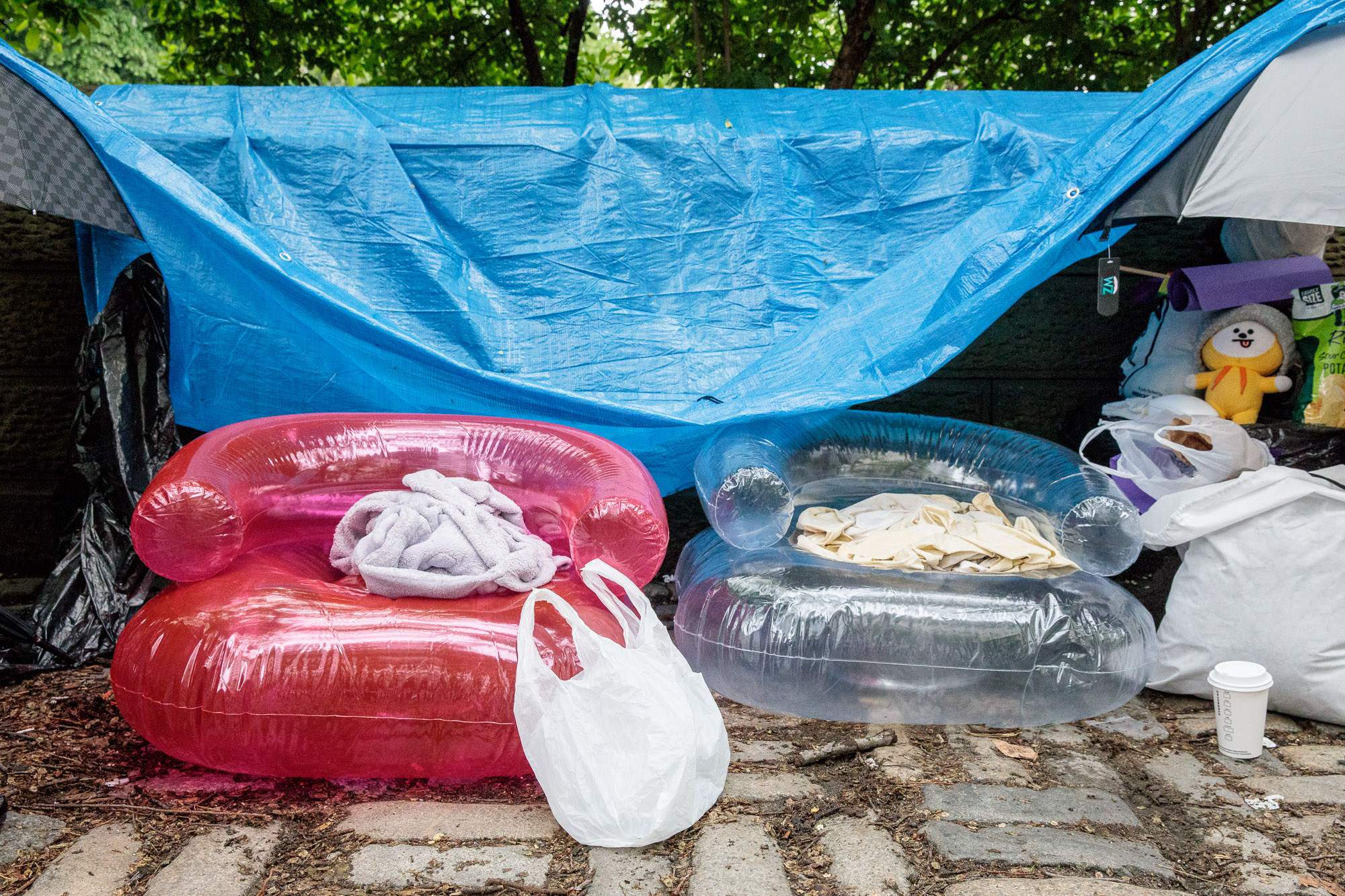 Throngs of BTS fans camp out days before Jungkook concert in Central Park