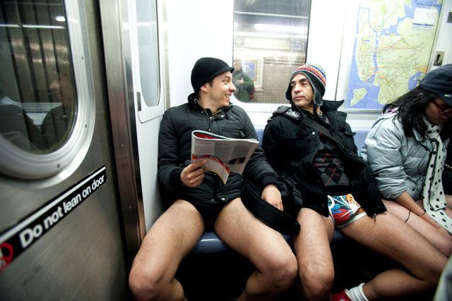 Pigtails amateur subway gay
