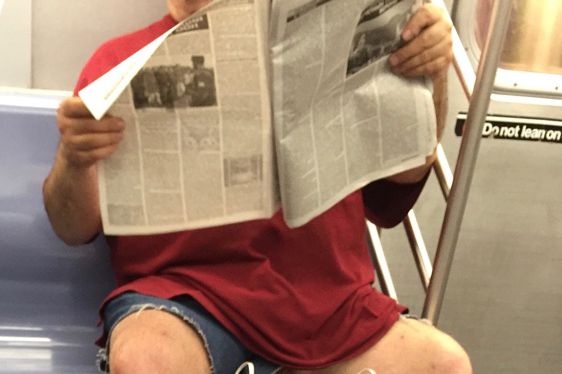NSFW: Cops Didn't Think This Subway Rider With His Balls Hanging Out W...