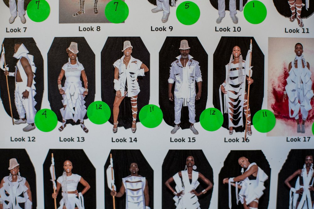 A poster showing the multitude of looks Pagwah players have to choose from during this year's J'Ouvert mas.