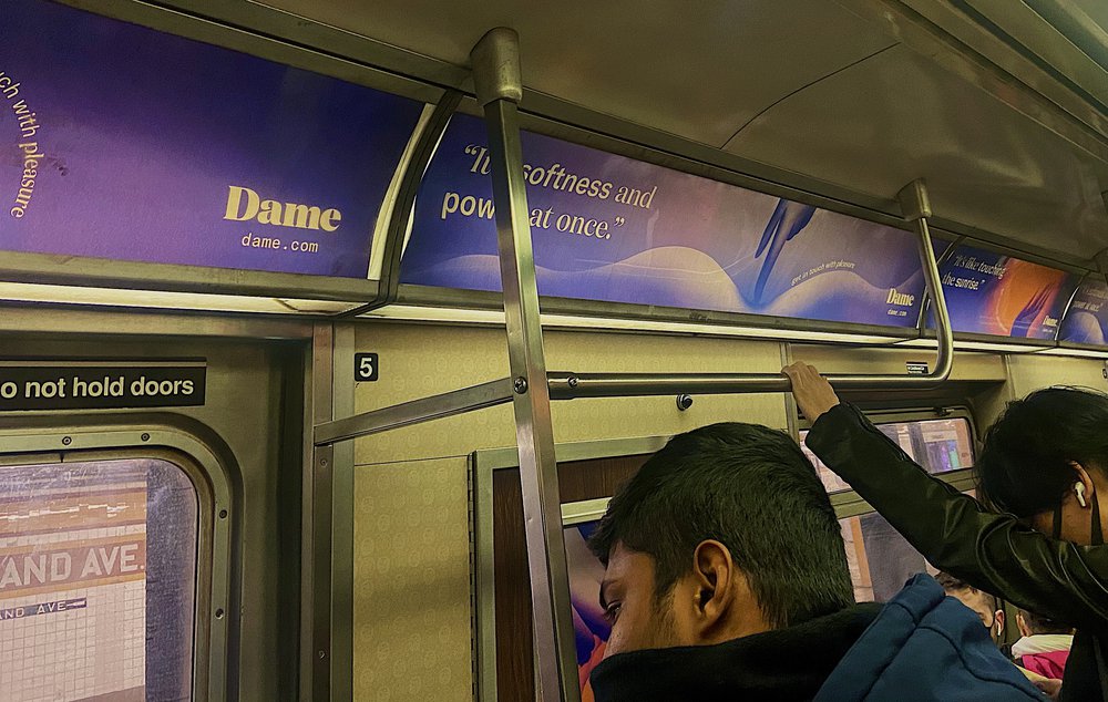 Sex Toy Company Dame Can Display Ads On Subway After Settling Lawsuit With Mta Gothamist 1852