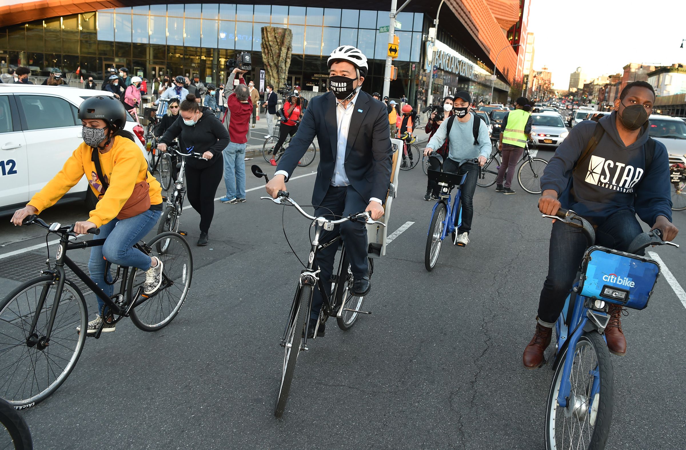 Activists Are Not A Photo-Op: Black Lives Matter Protesters Heckle Andrew Yang During Bike Ride For Daunte Wright