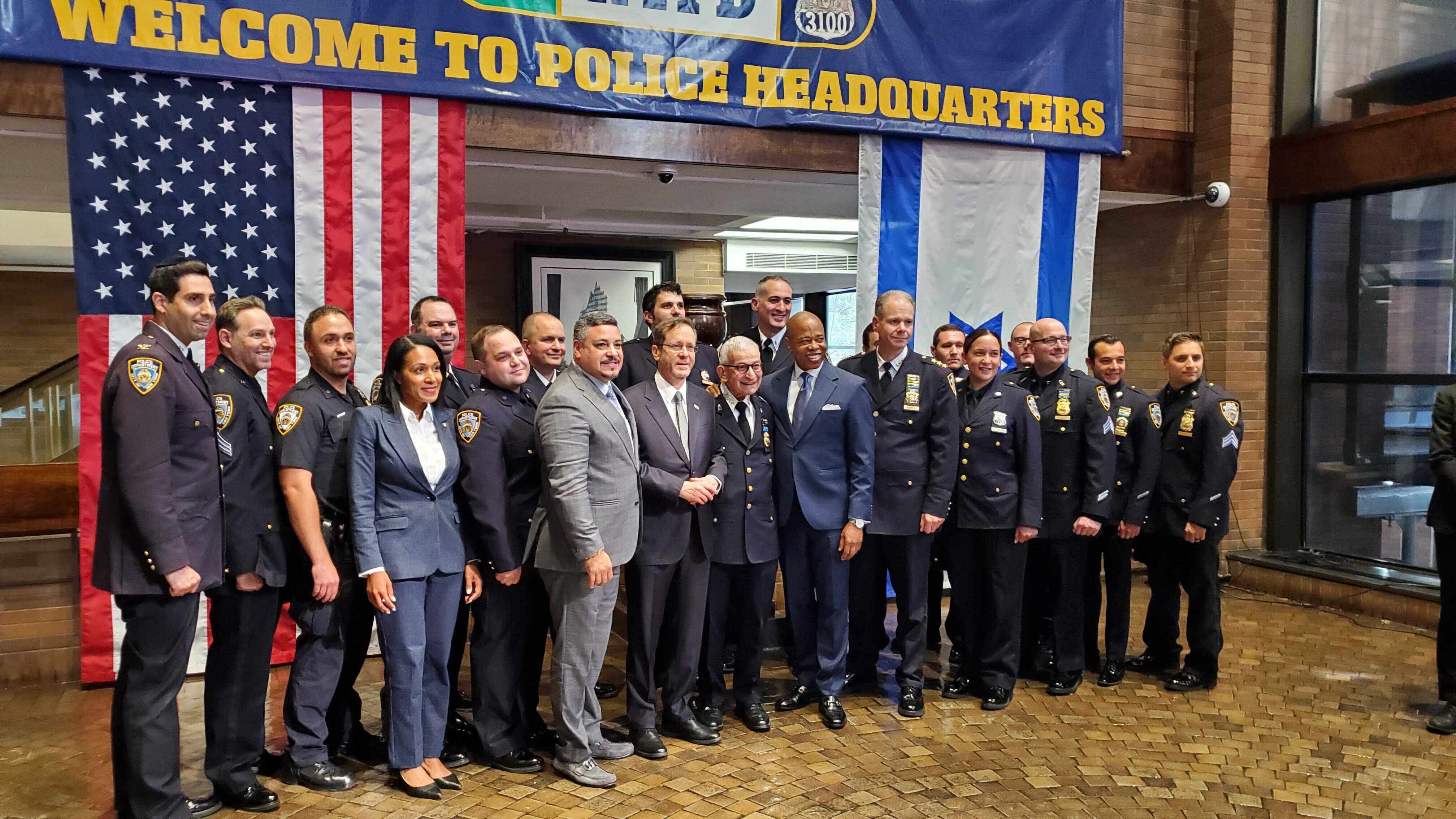 Mayor Adams, NYPD Commissioner Caban meet with Israeli president