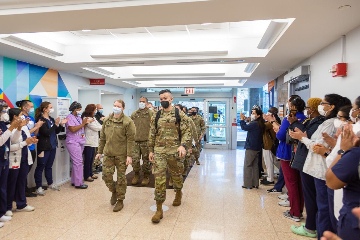 Military Medical Team Delivers Aid To Hard-Hit Coney Island Hospital