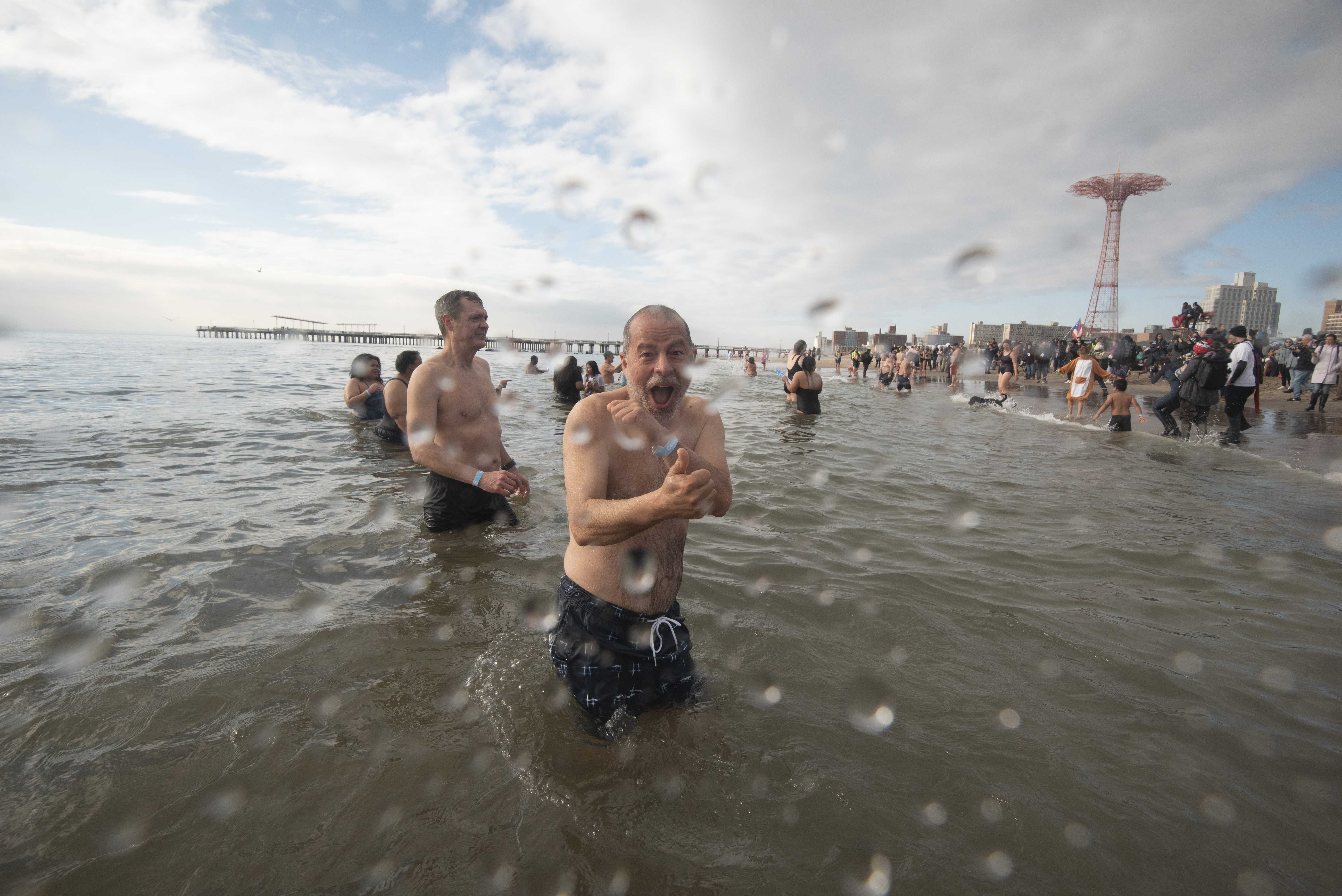 Scenes from Coney Island's 2024 Polar Bear Plunge: 'It's a good