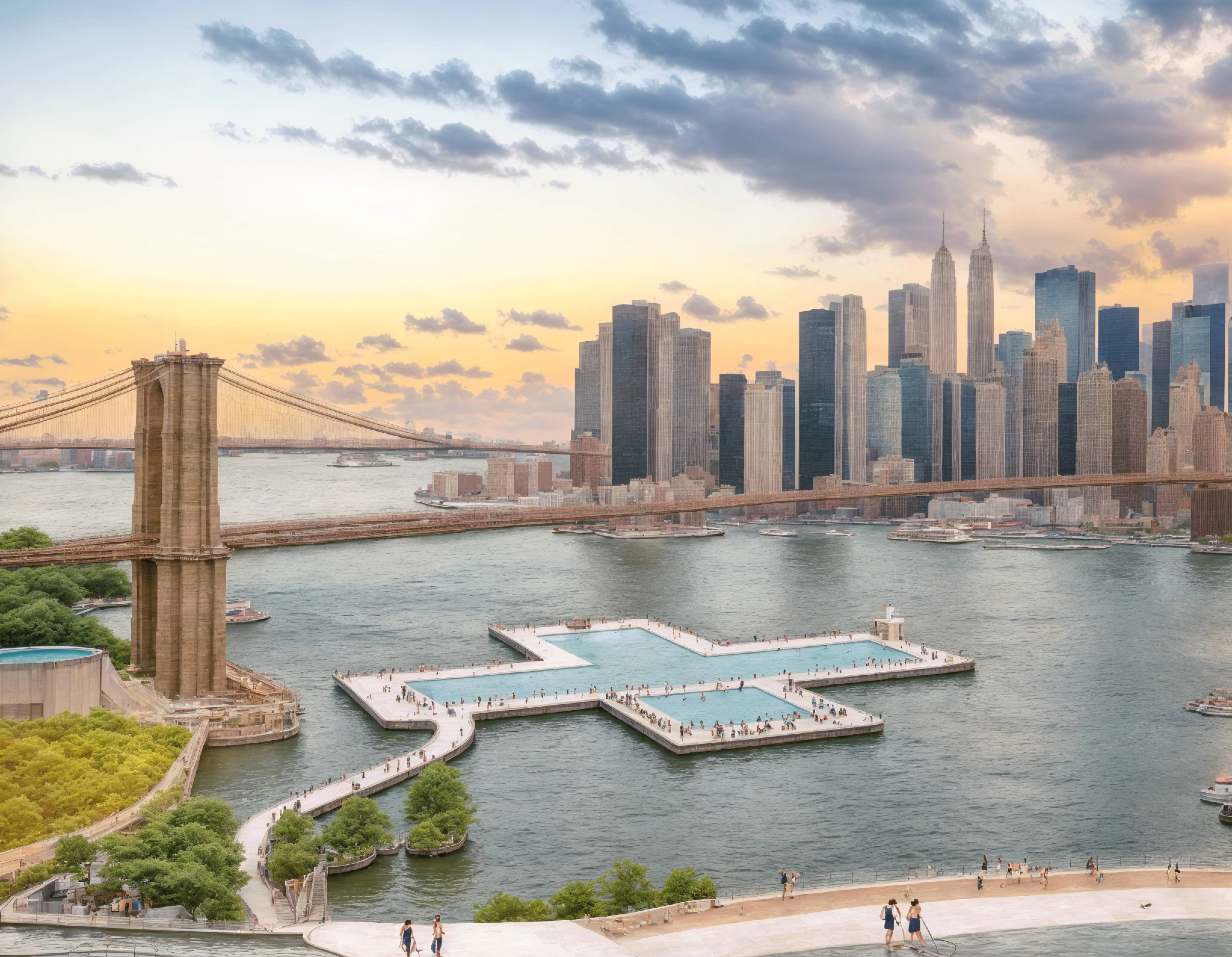 &lsquo;Floating pool&rsquo; to open in NYC river in 2025