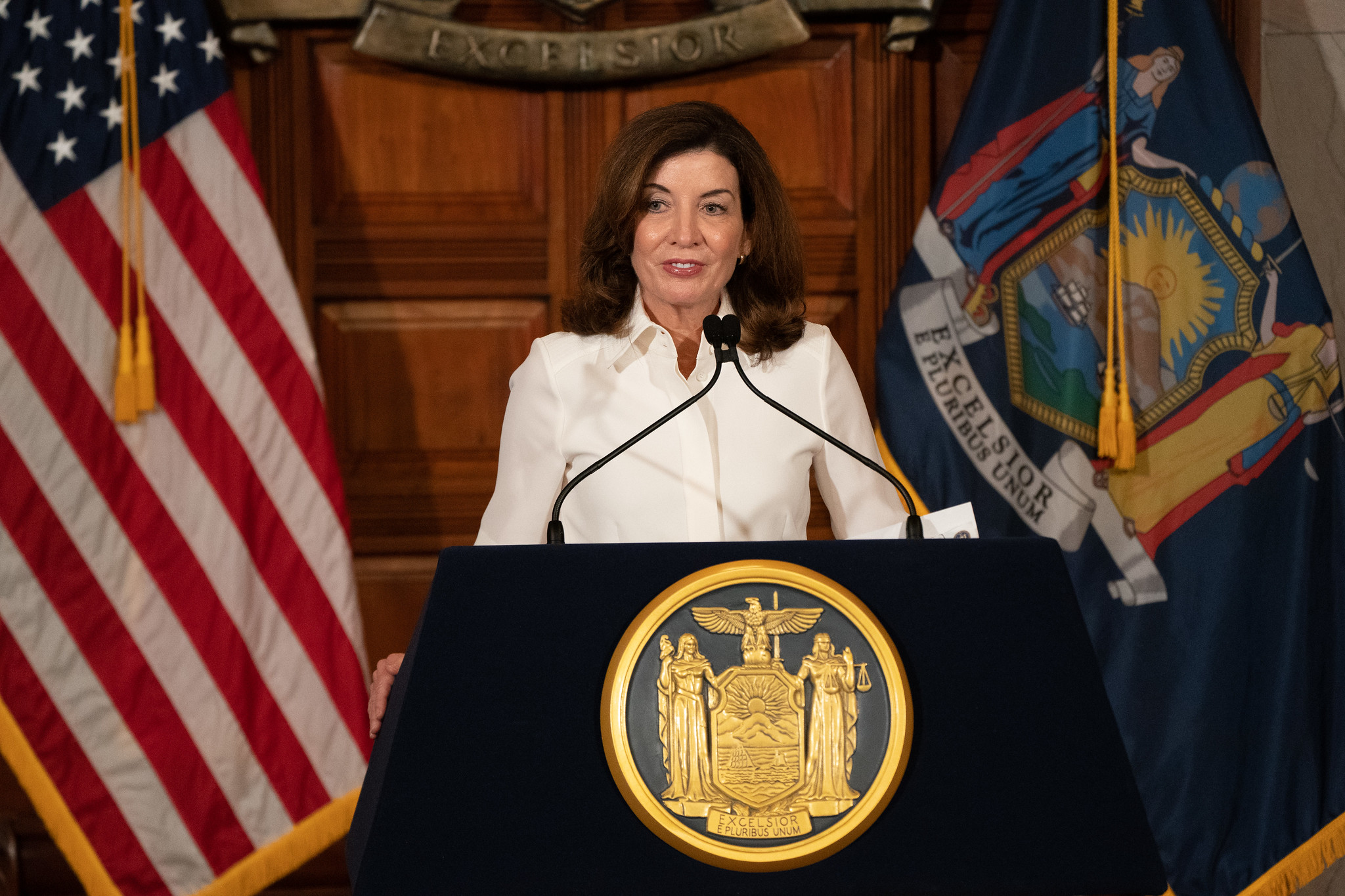 In Inaugural Address, Gov. Hochul Pledges Vaccine And Mask Requirements For New York Schools