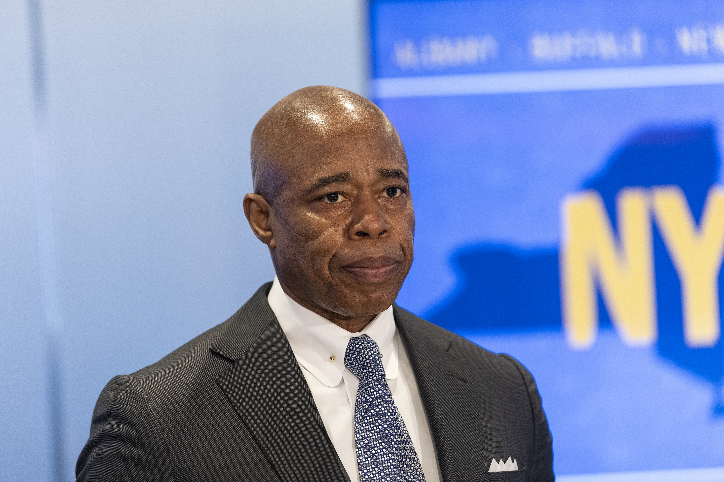 Mayor Adams presses state to cover half of migrant expenses on annual budget trip to Albany