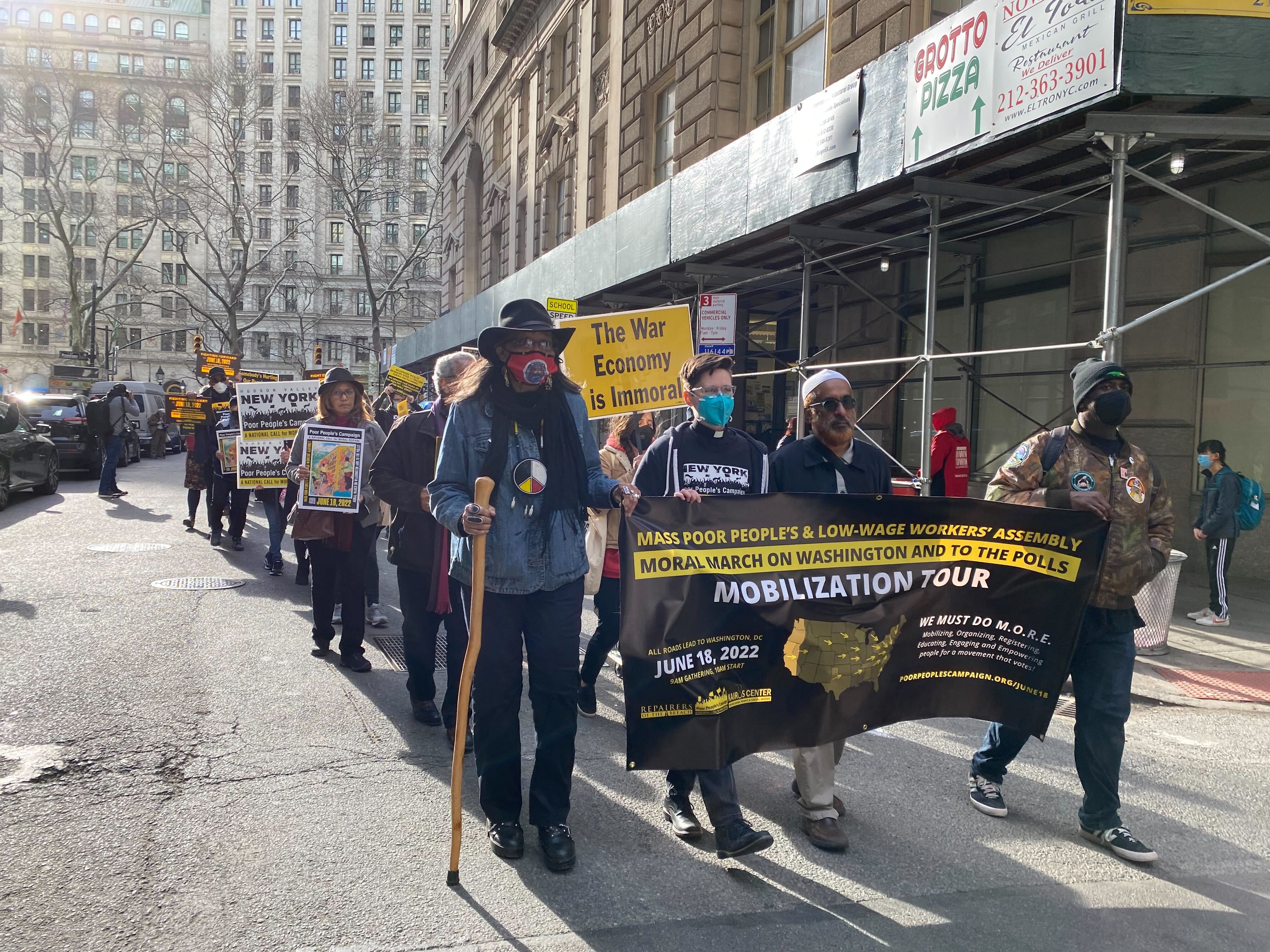 Marching in Manhattan, advocates for the poor set their sights on D.C. Marching in Manhattan, advocates for the poor set their sights on D.C.