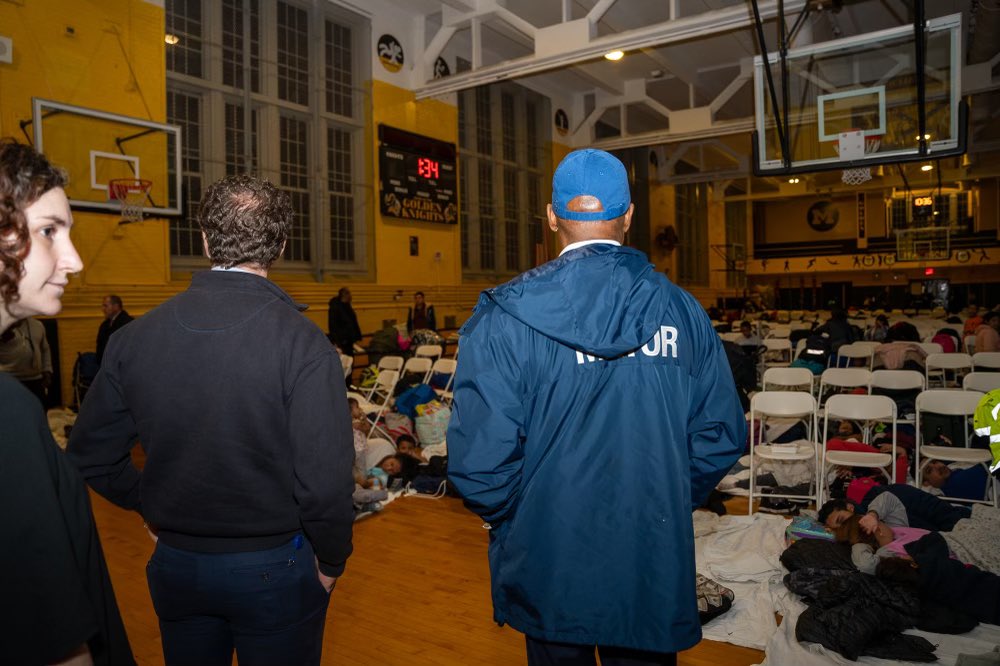 Brooklyn high school receives bomb threat after sheltering migrants during storm