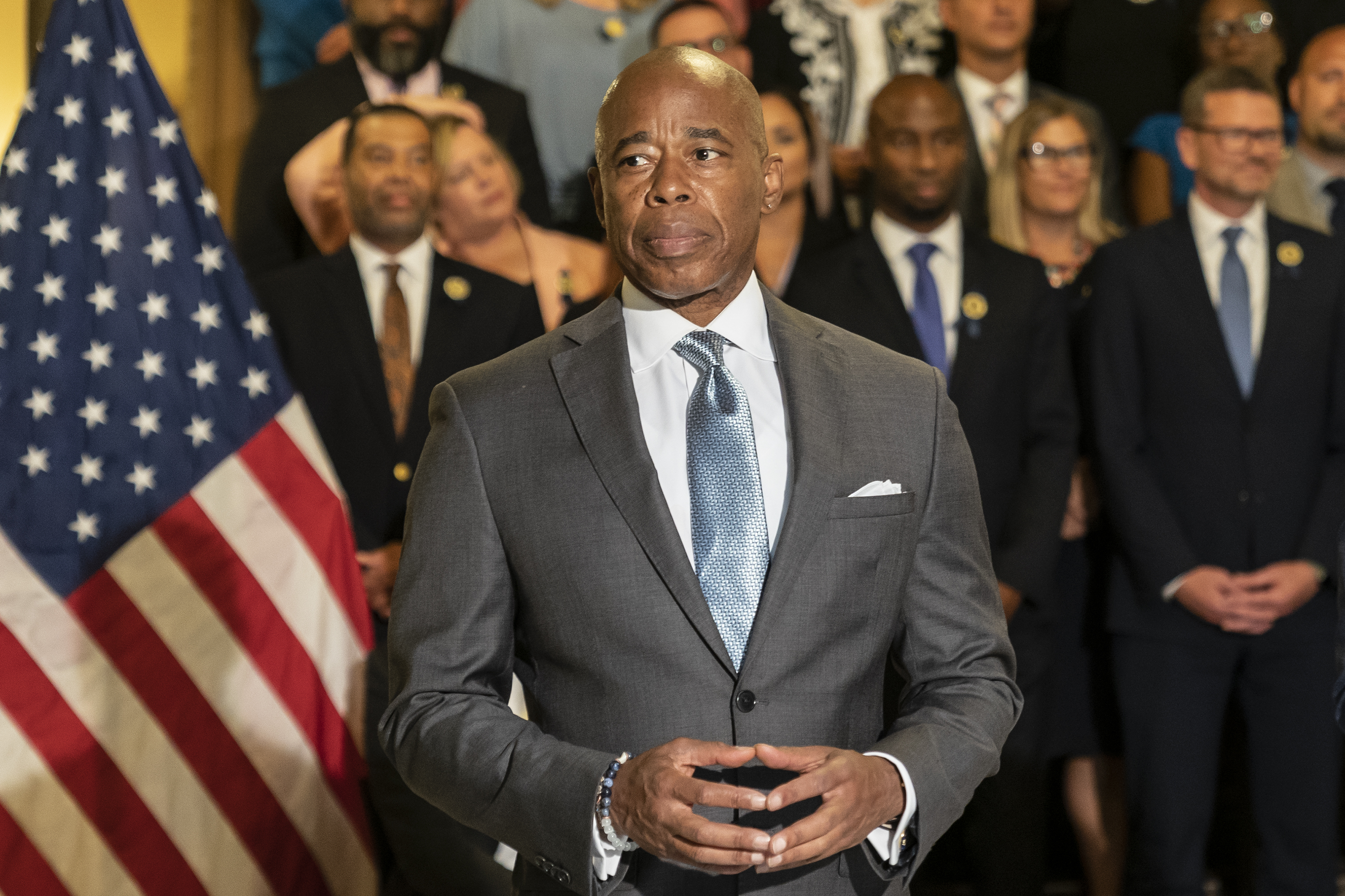 Recording shows Mayor Adams tight-lipped over school budget cuts