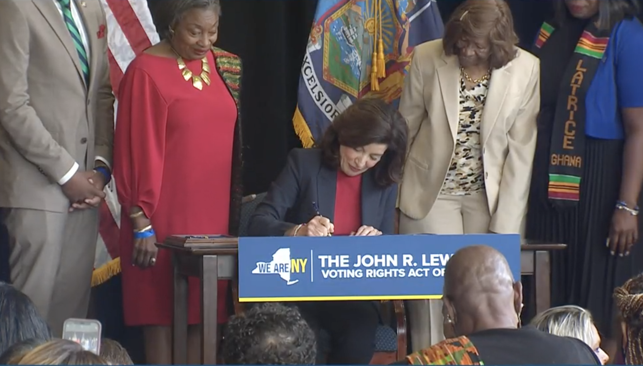 Hochul marks Juneteenth holiday by signing New York voting rights act
