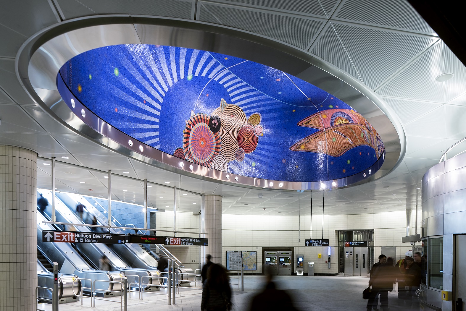 Bringing the cosmos underground: celebrating public art created by women for the NYC subway