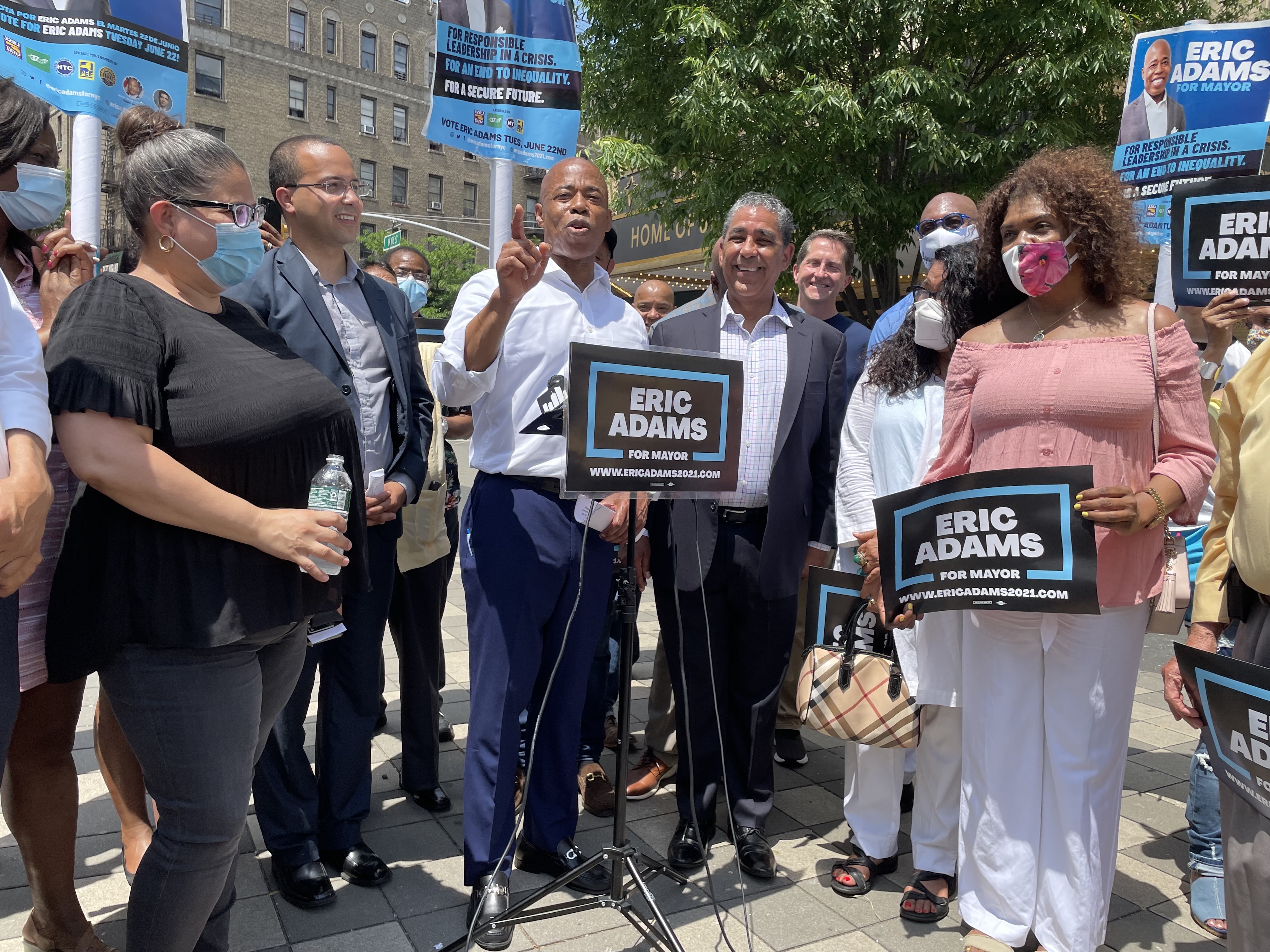 Eric Adams Lands Key Endorsement From Espaillat As Mayoral Candidates Court Hispanic Voters