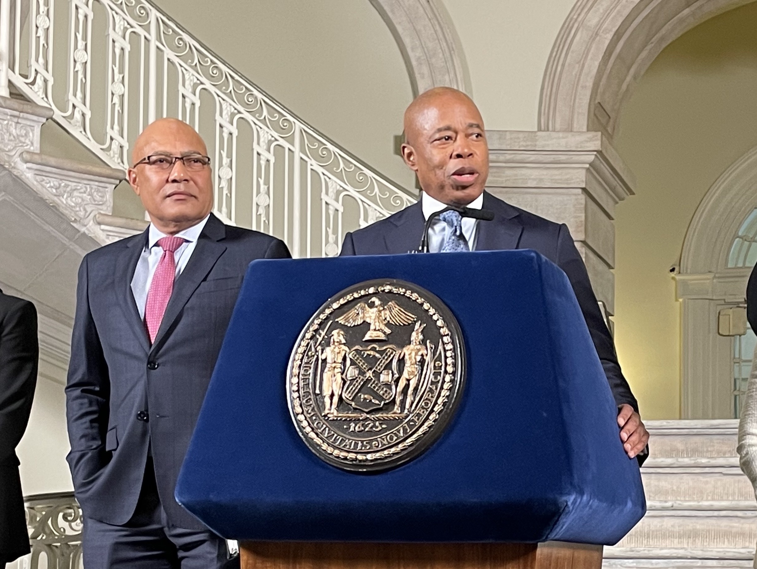 Mayor Adams accuses Texas Gov. Abbott of targeting cities with Black mayors