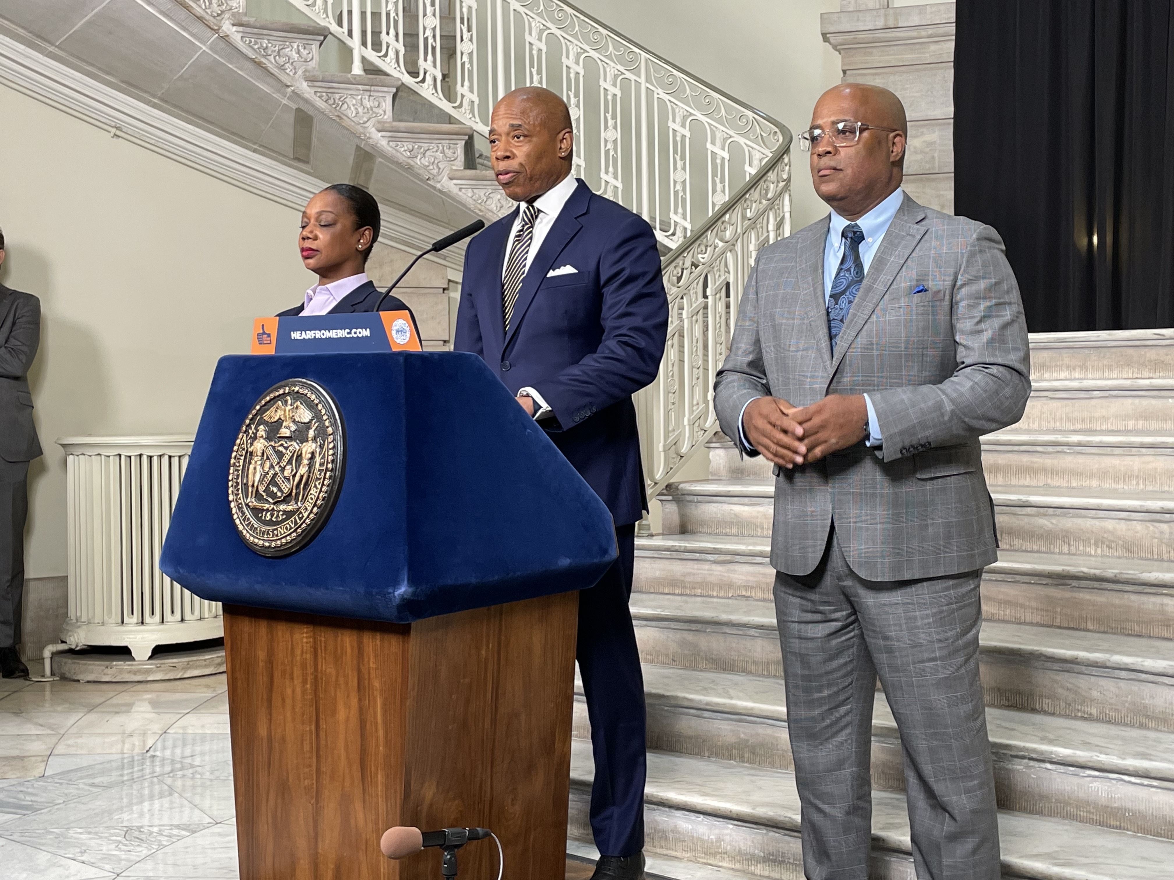 ‘Control yourselves’: Mayor Adams issues warning to Rep. Marjorie Taylor Greene and ‘rabble rousers’ as Trump arrest nears