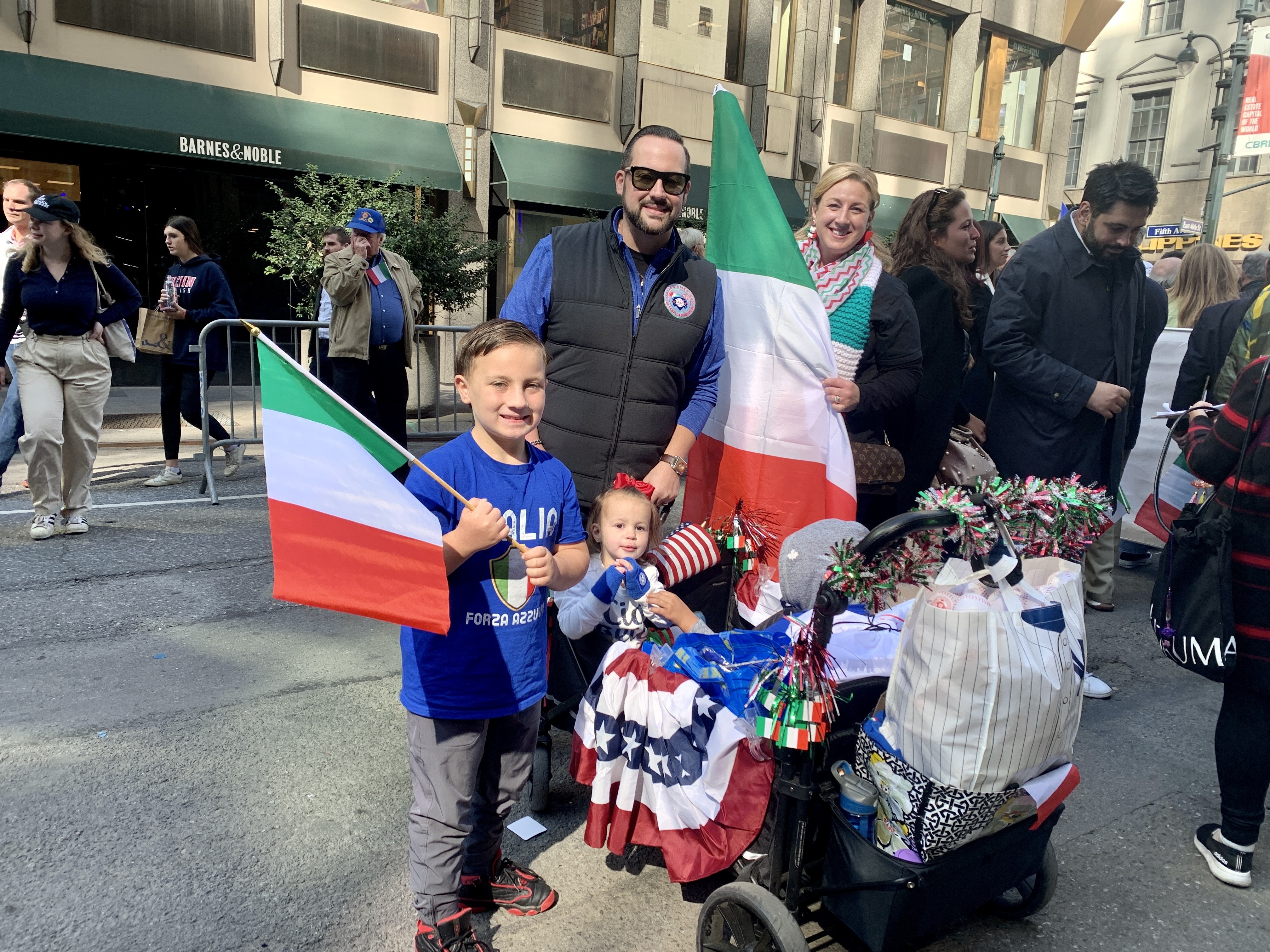 New Yorkers celebrate Columbus Day Parade