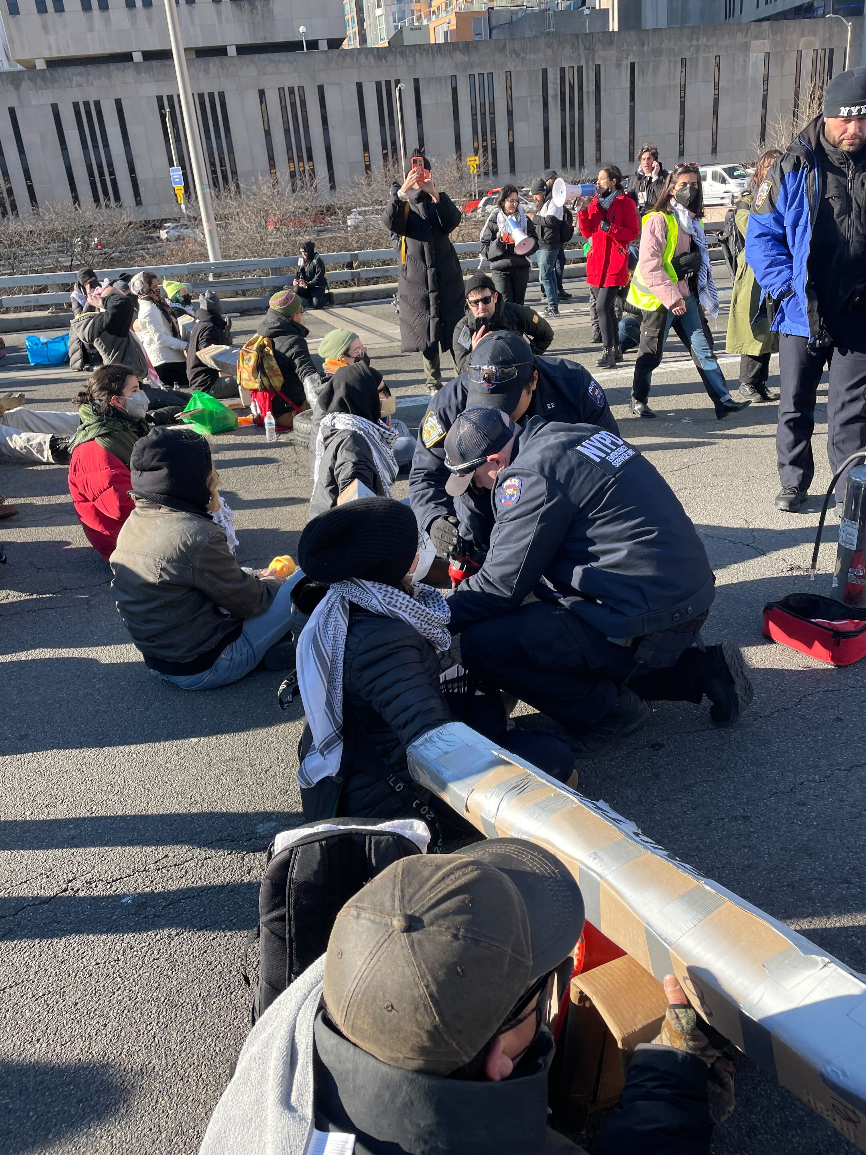 Pro-Palestinian protesters shut down Brooklyn, Manhattan, Williamsburg Bridges, Holland Tunnel