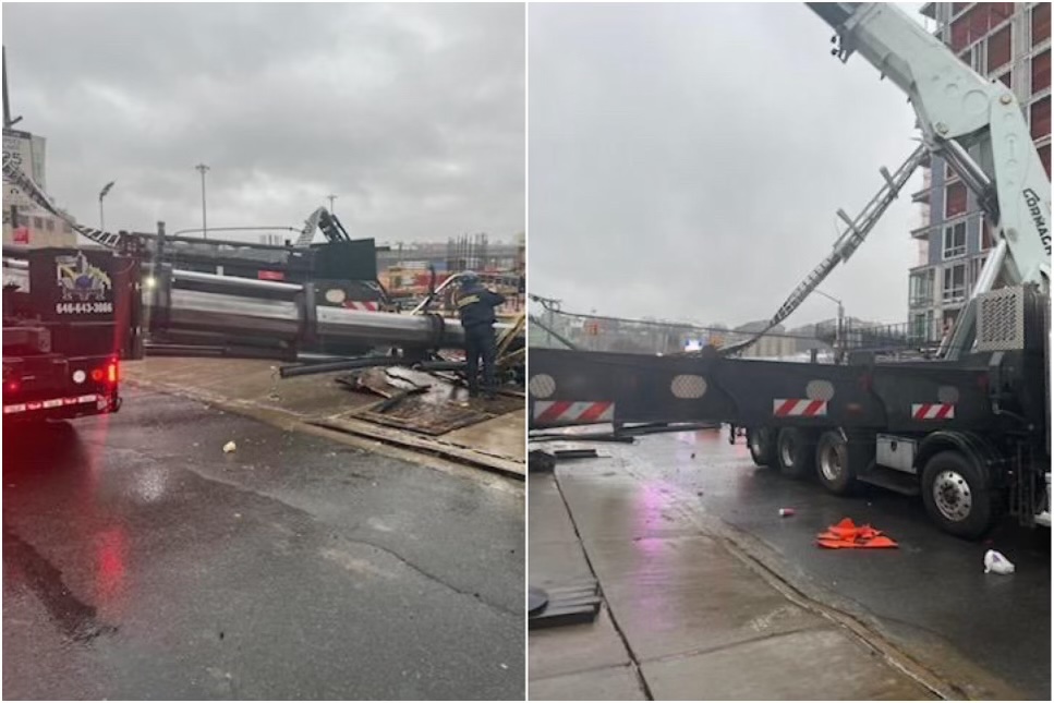 5 injured in Manhattan crane collapse, FDNY says