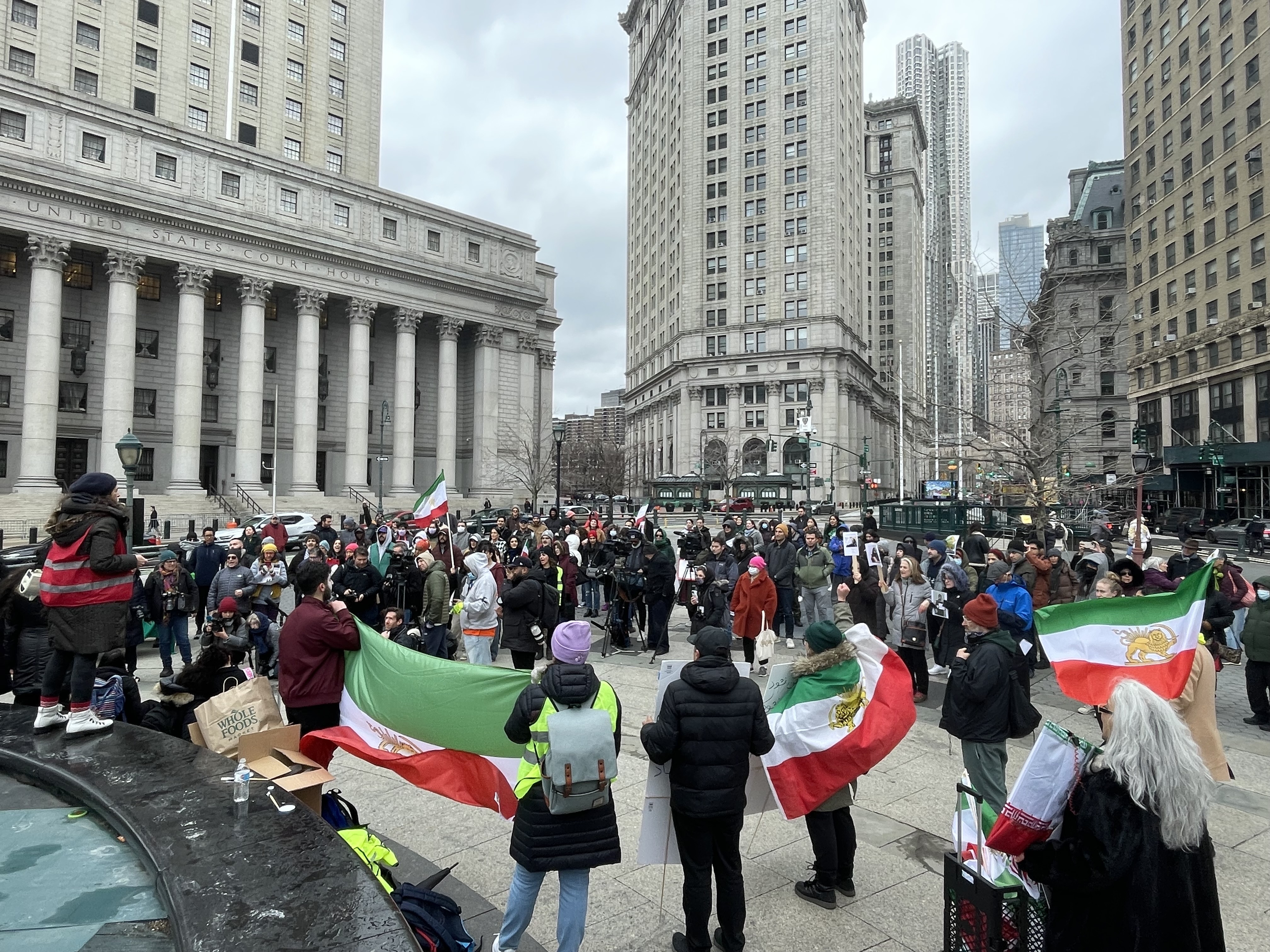 Over 100 NYC protesters rally against Iranian government