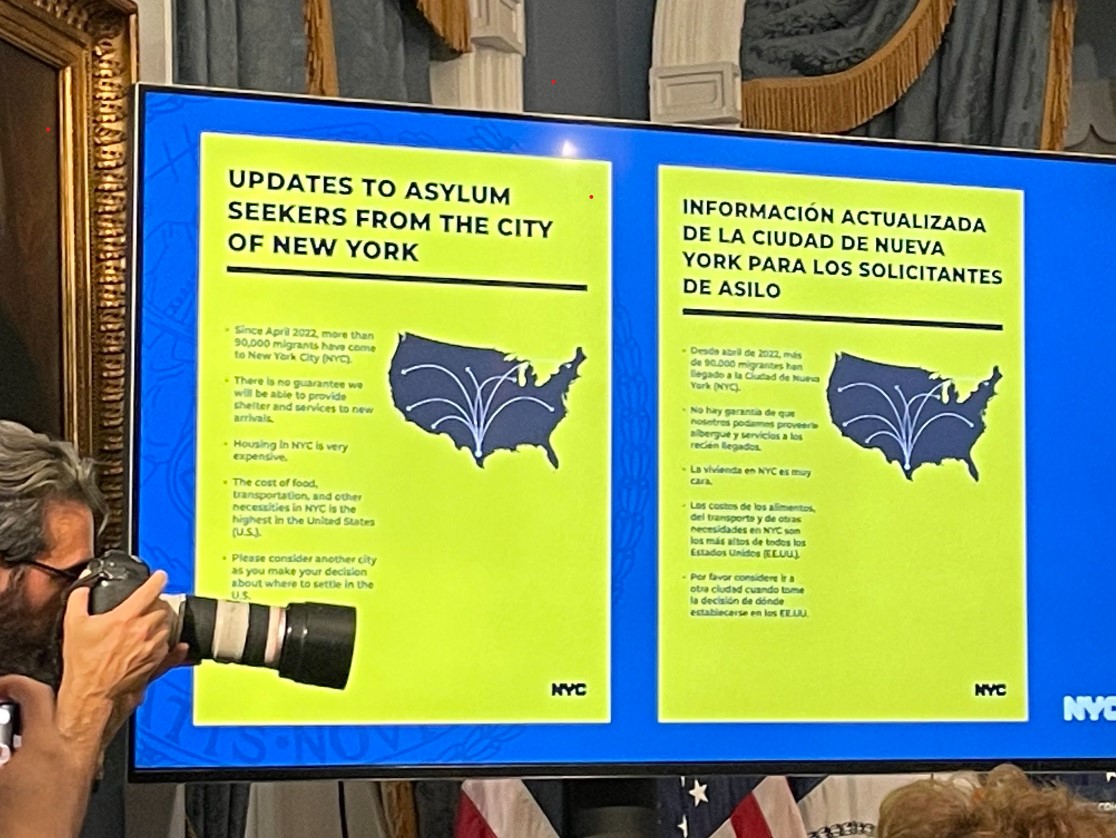NYC urges migrants at the border to go elsewhere claiming high rent, cost of living