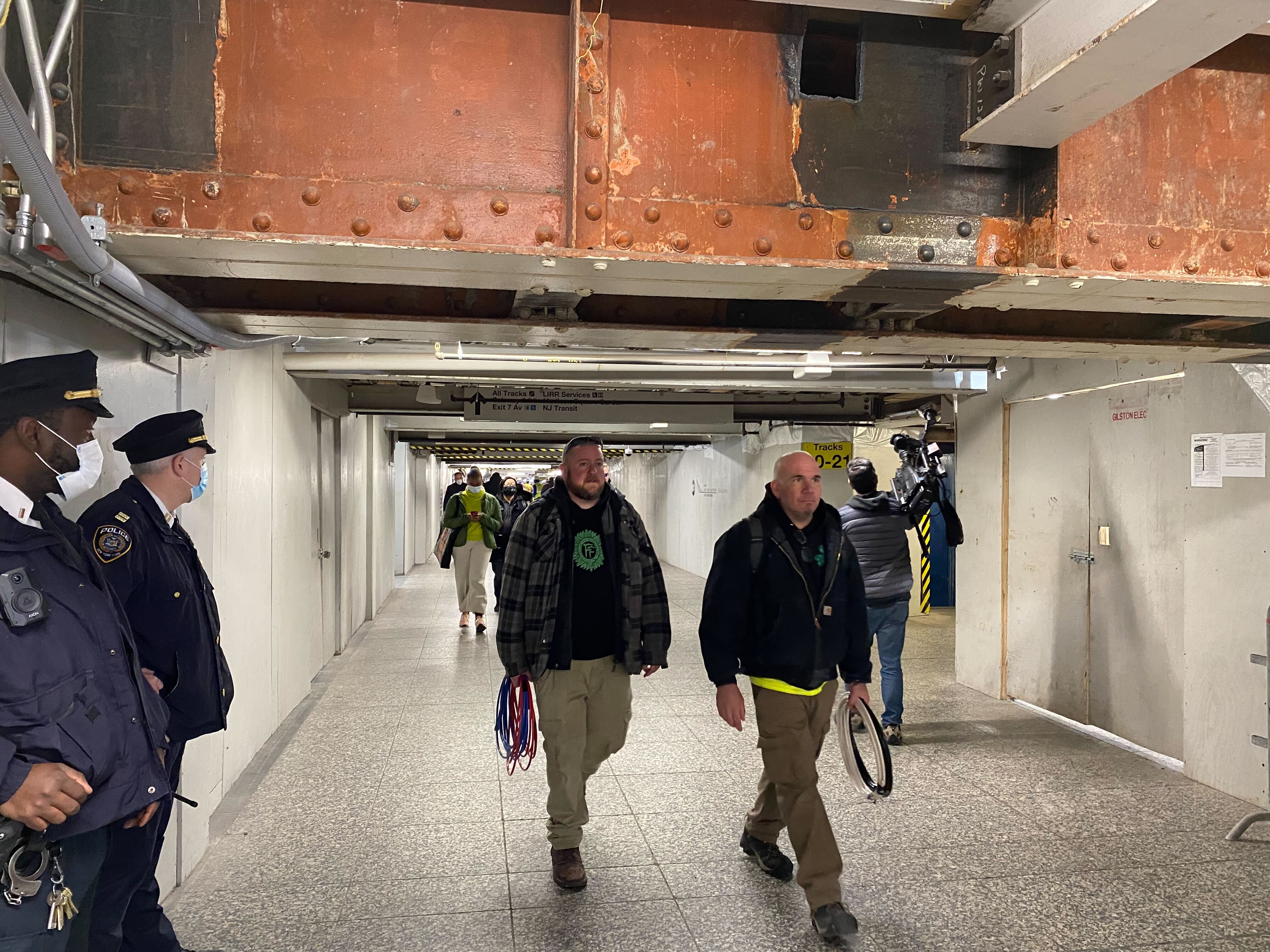 Penn Station head knockers are coming down Penn Station head knockers are coming down