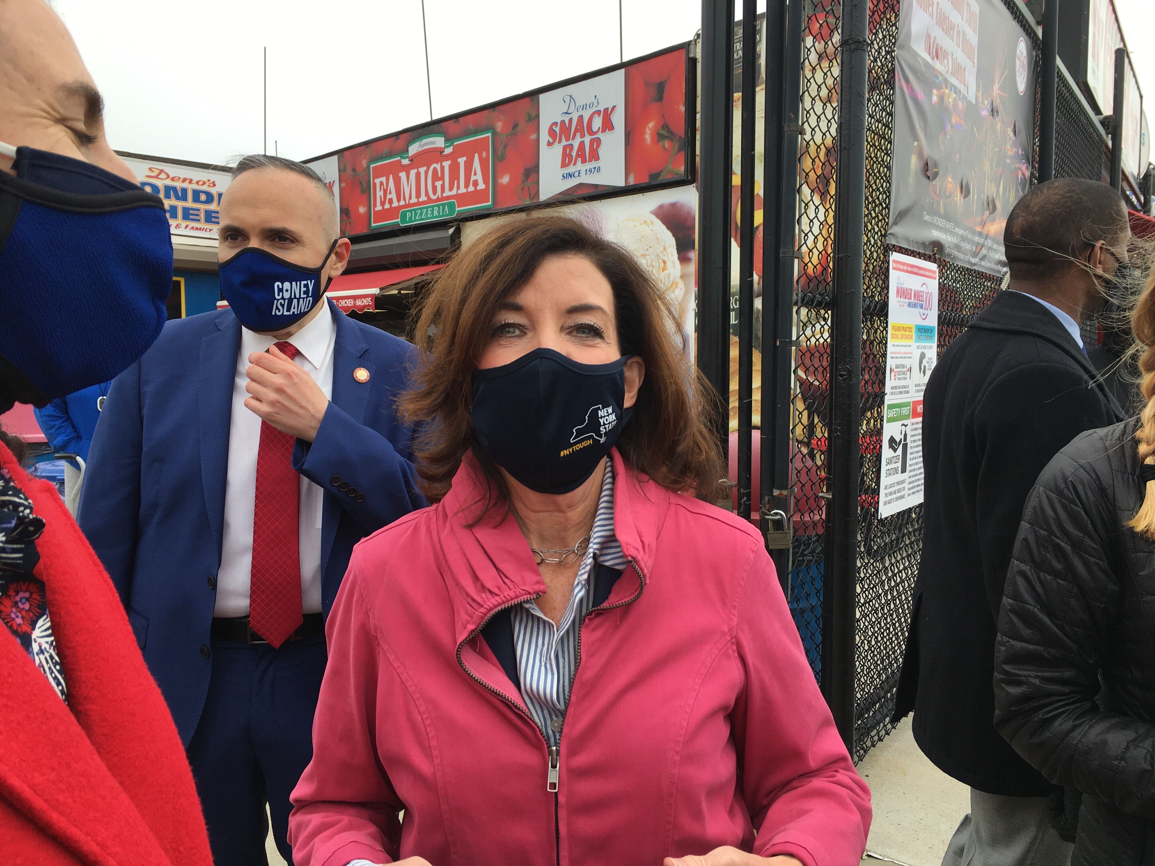 At Coney Island Reopening, Lt. Governor Kathy Hochul Dodges Questions About Cuomo At Coney Island Reopening, Lt. Governor Kathy Hochul Dodges Questions About Cuomo