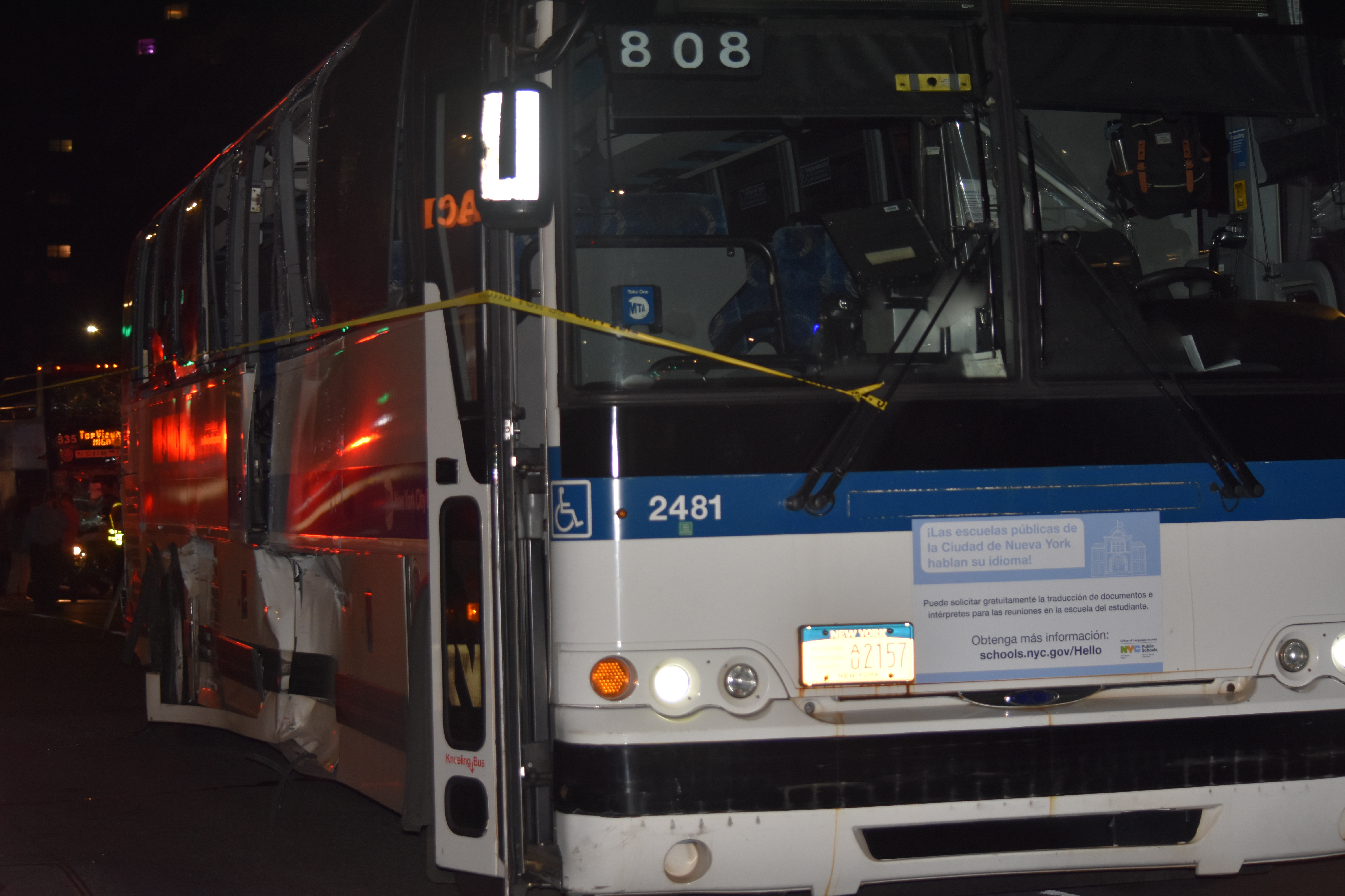 Queens teenager on motorbike dies after colliding with MTA bus