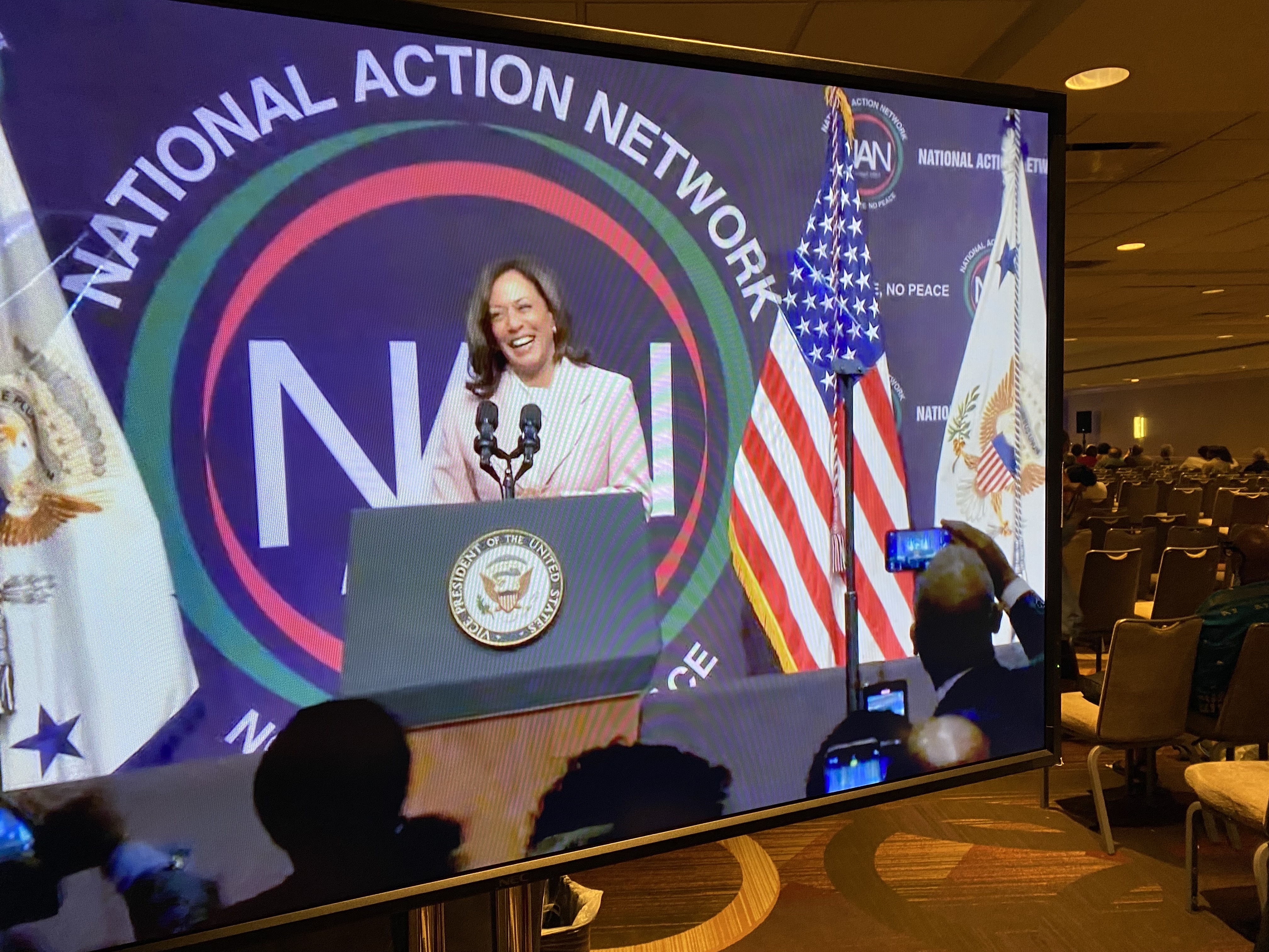 VP Kamala Harris speaks before National Action Network in Midtown