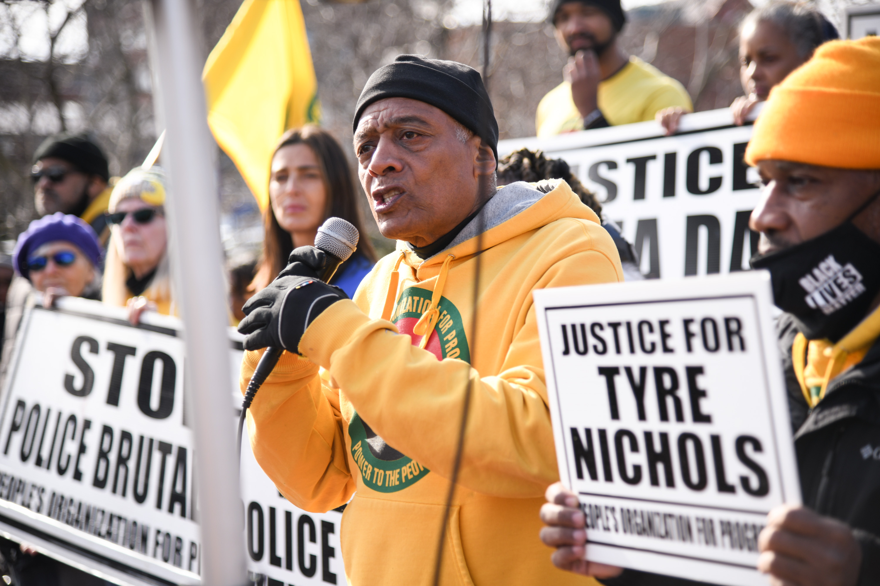 Dozens protest police brutality in Newark
