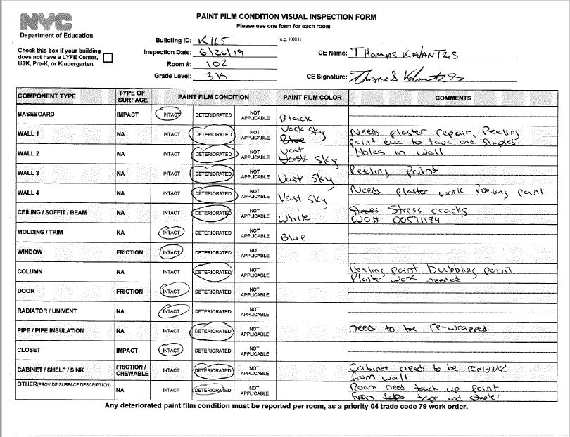 NYC School System Failed To Consistently Conduct Lead Paint Inspections ...