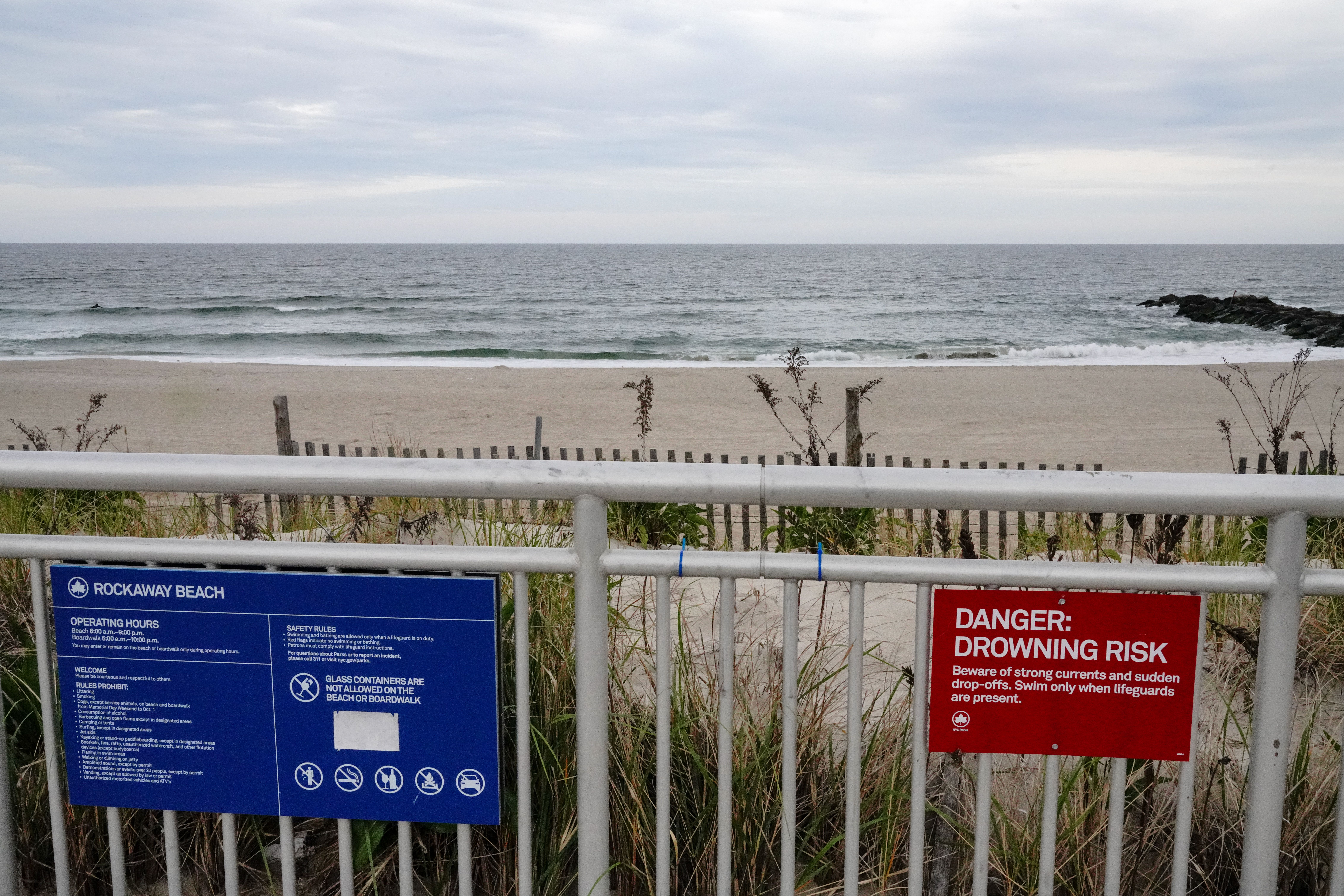 Two people drown in section of Rockaway Beach closed to swimming, parks department says Two people drown in section of Rockaway Beach closed to swimming, parks department says