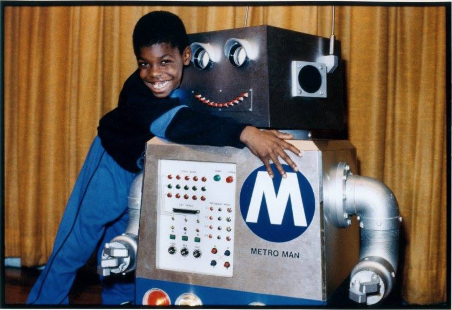 A photo of Metro Man in the early 1980s after it was first introduced