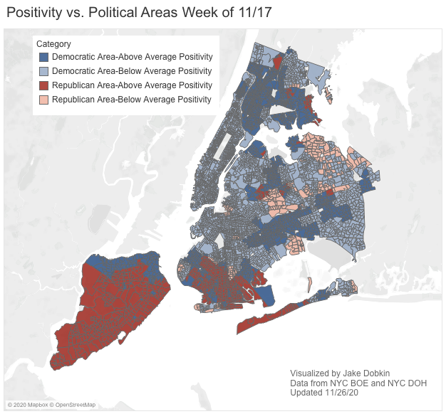 Do NYC Neighborhoods That Voted For Trump Have Higher COVID-19 Positivity Rates?