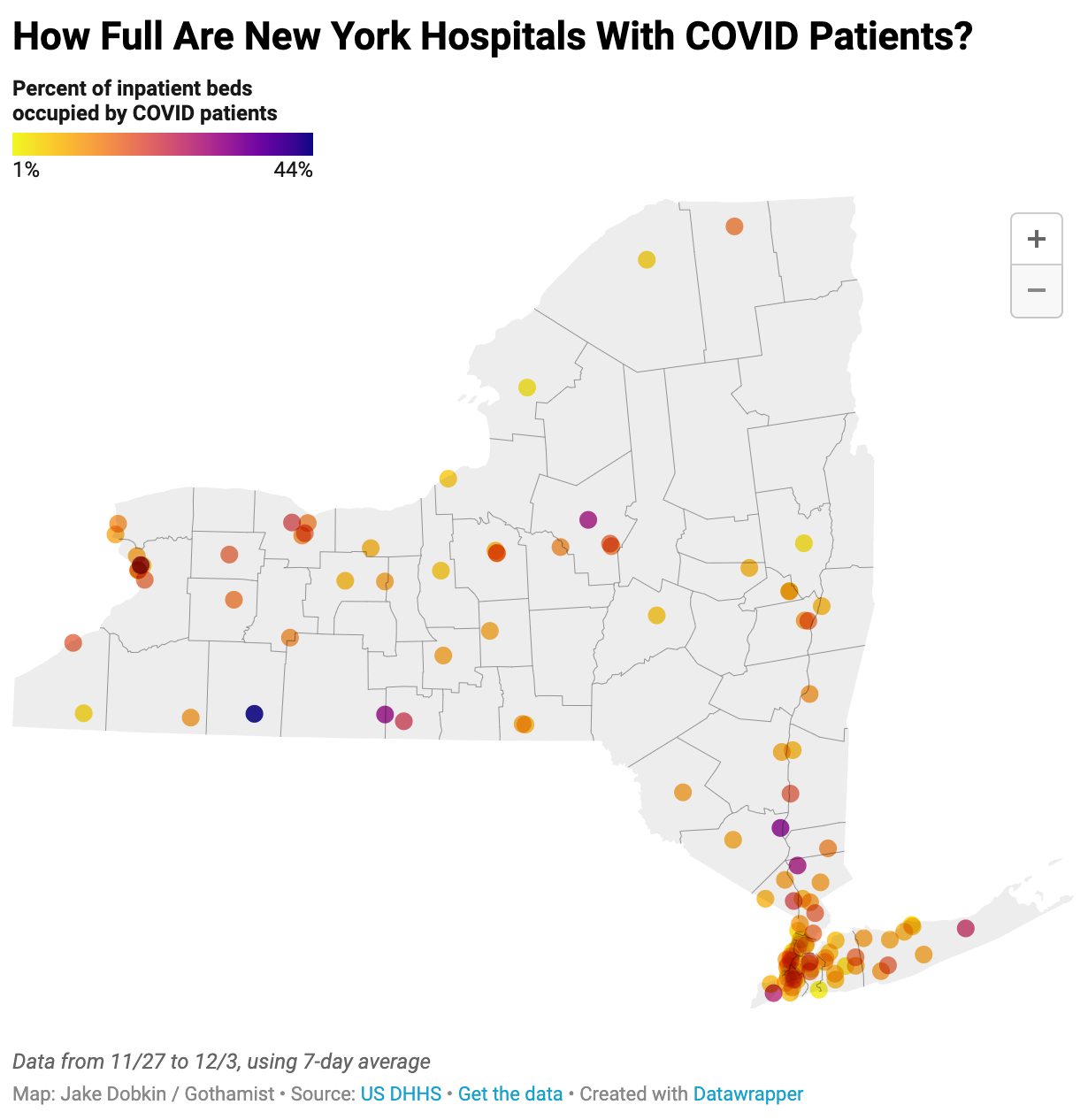 Map: How Packed Are Your Local New York City Hospitals?