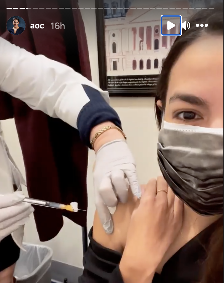 My Flu Shot Has Hurt More: AOC Among First Congressional Members To Get The COVID-19 Vaccine My Flu Shot Has Hurt More: AOC Among First Congressional Members To Get The COVID-19 Vaccine
