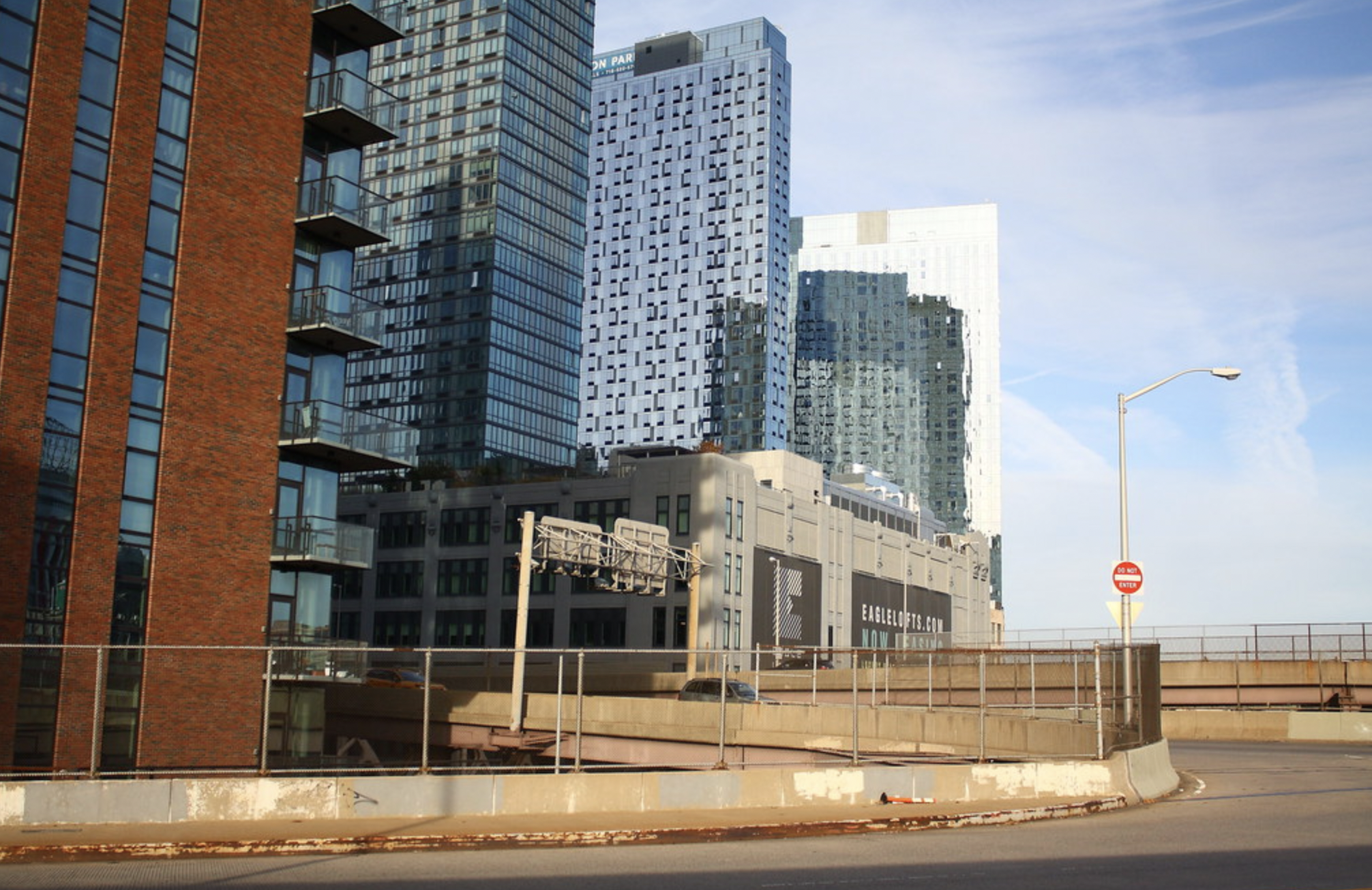 an empty on ramp in Manhattan