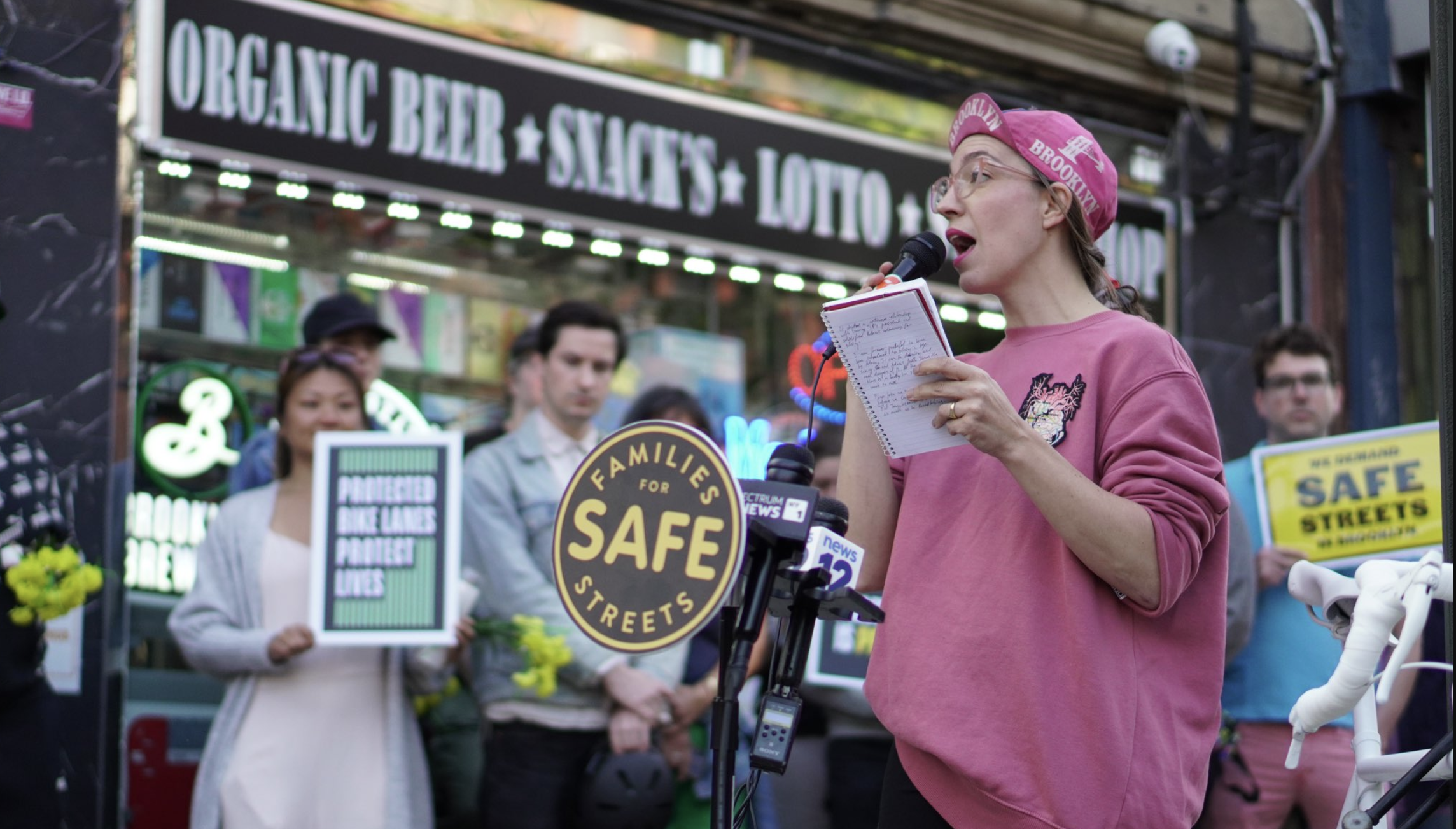 Friends gather in Brooklyn to mourn victim of fatal bike collision Friends gather in Brooklyn to mourn victim of fatal bike collision