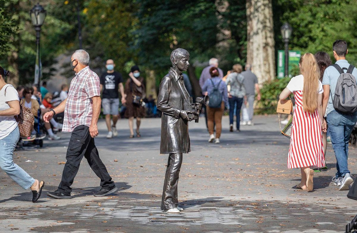 Temporary Statue Of Legendary Photographer Diane Arbus Goes Up In Central Park