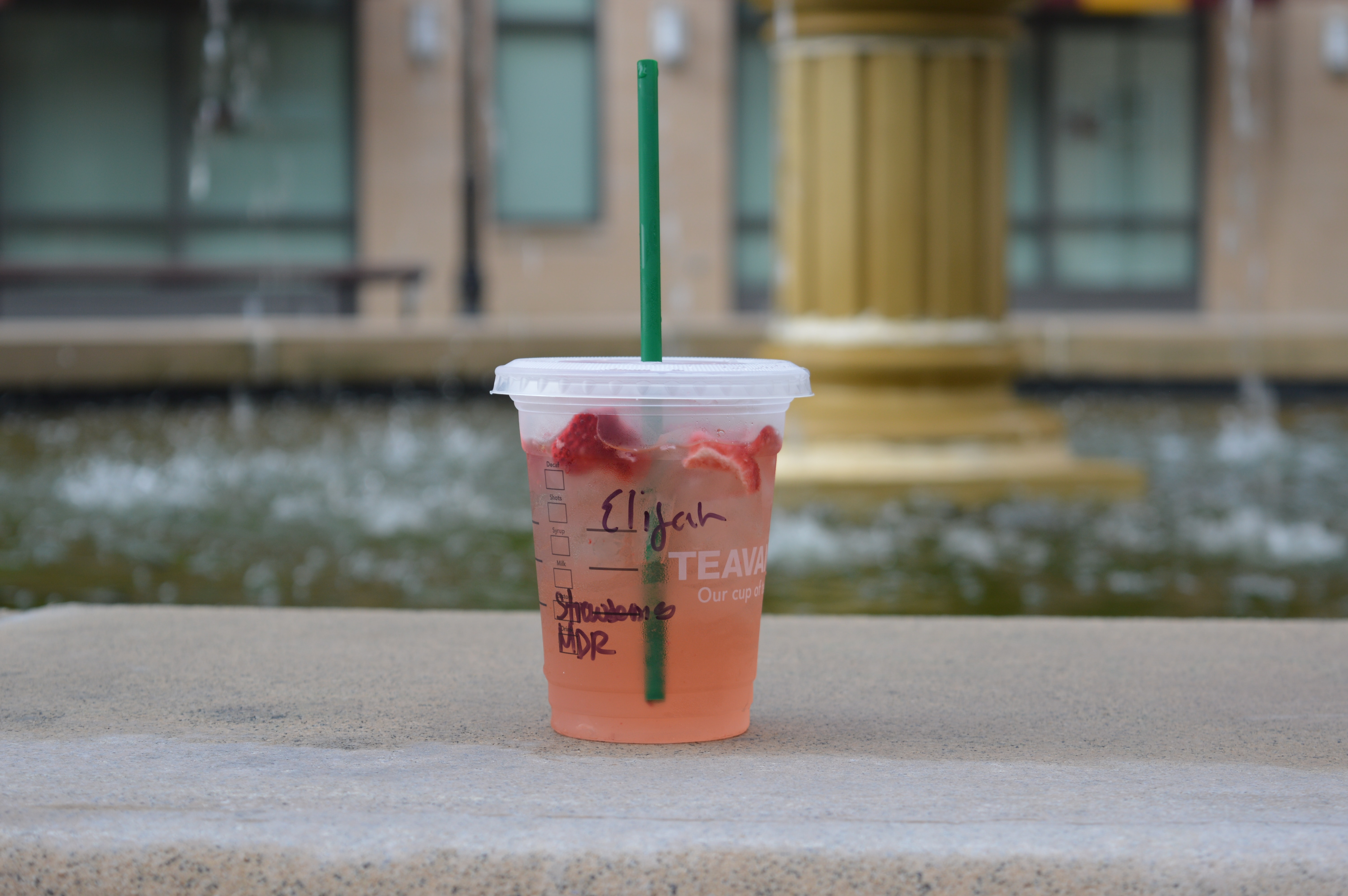 An iced Starbucks drink.